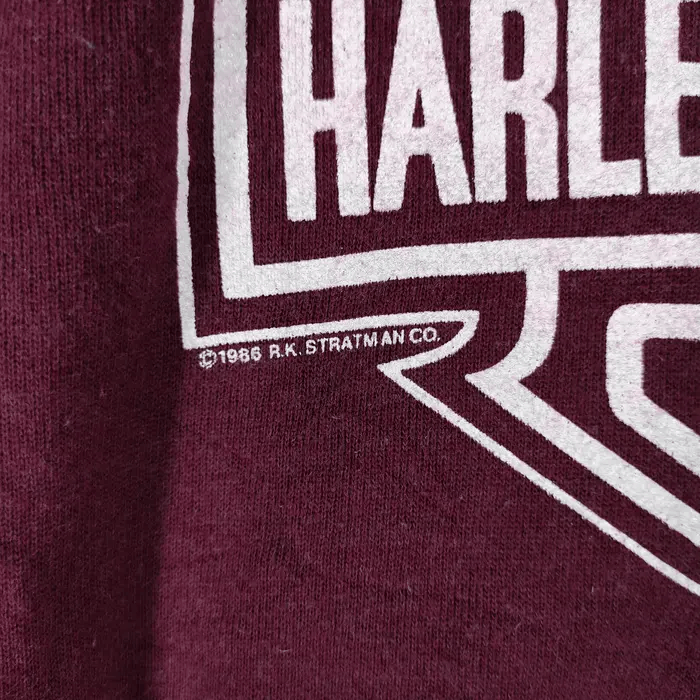 Harley Davidson Vintage 1986 Harley Davidson R.K. Stratman Inc Dennis Dwyer Size US L / EU 52-54 / 3 - 7 Thumbnail