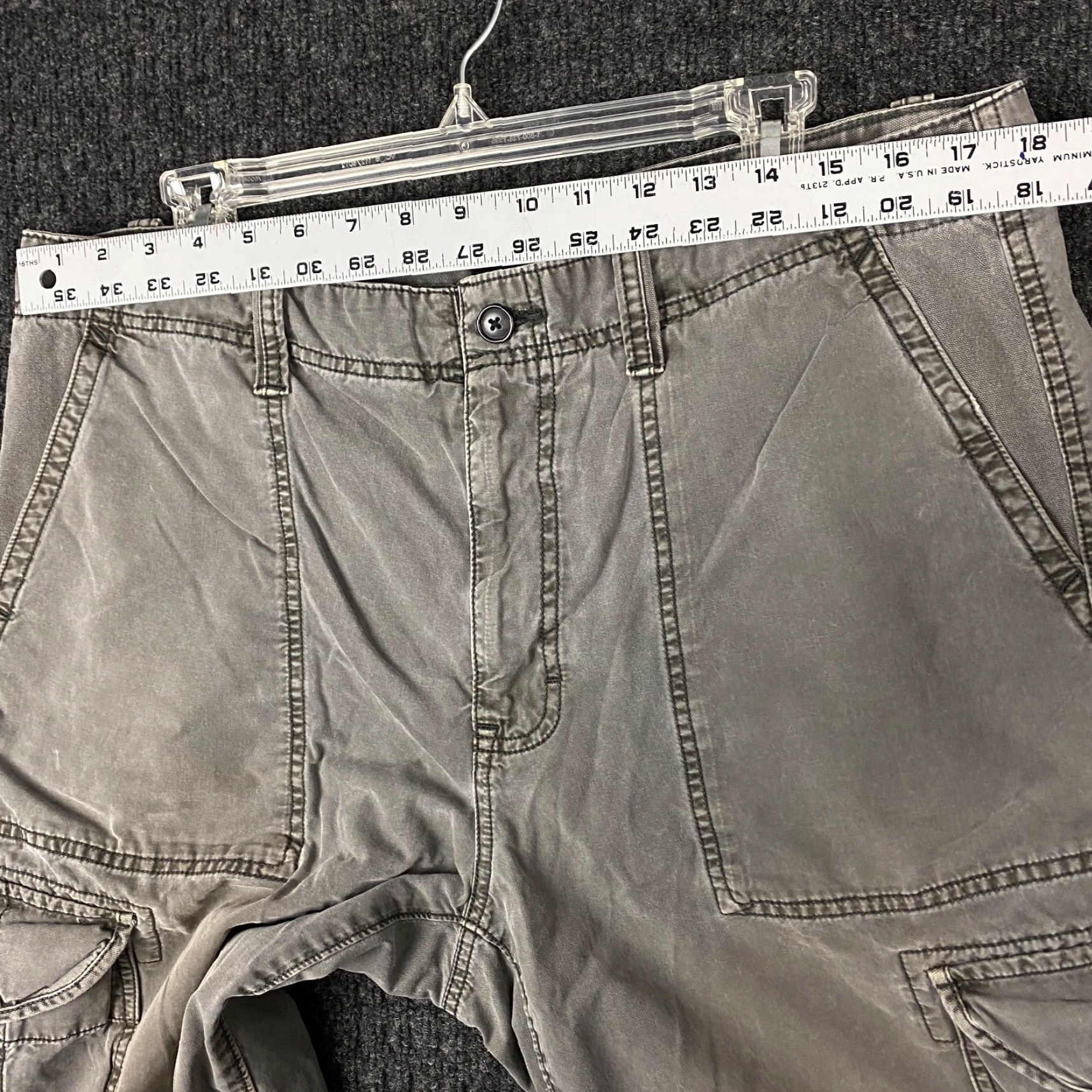 Calvin Klein VINTAGE Calvin Klein Ck Cargo Shorts Mens 36 Gray Baggy Skater 90s y2K Size US 36 / EU 52 - 6 Thumbnail