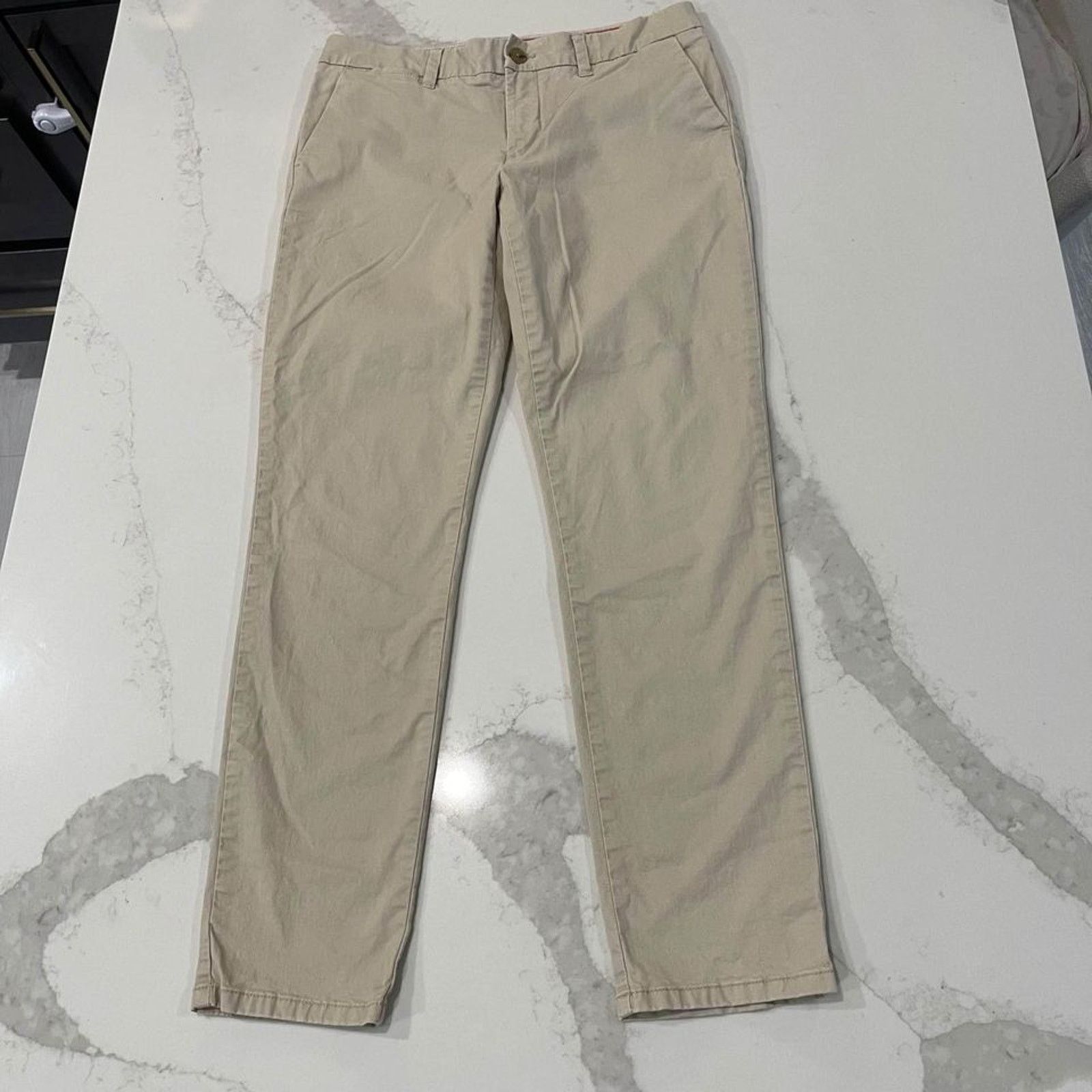 Tommy Hilfiger Tommy Hilfiger Slim Fit Solid Khaki Chino Pant Women’s 6 Size 28" / US 6 / IT 42 - 1 Thumbnail