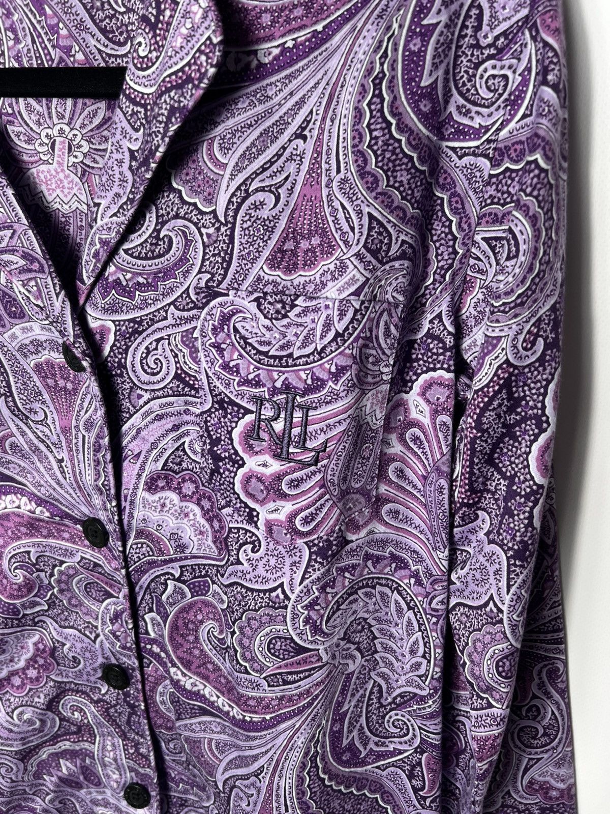 Polo Ralph Lauren Lauren Ralph Lauren Pajama Sleep Shirt Womens Paisley Purple Size XS / US 0-2 / IT 36-38 - 4 Thumbnail