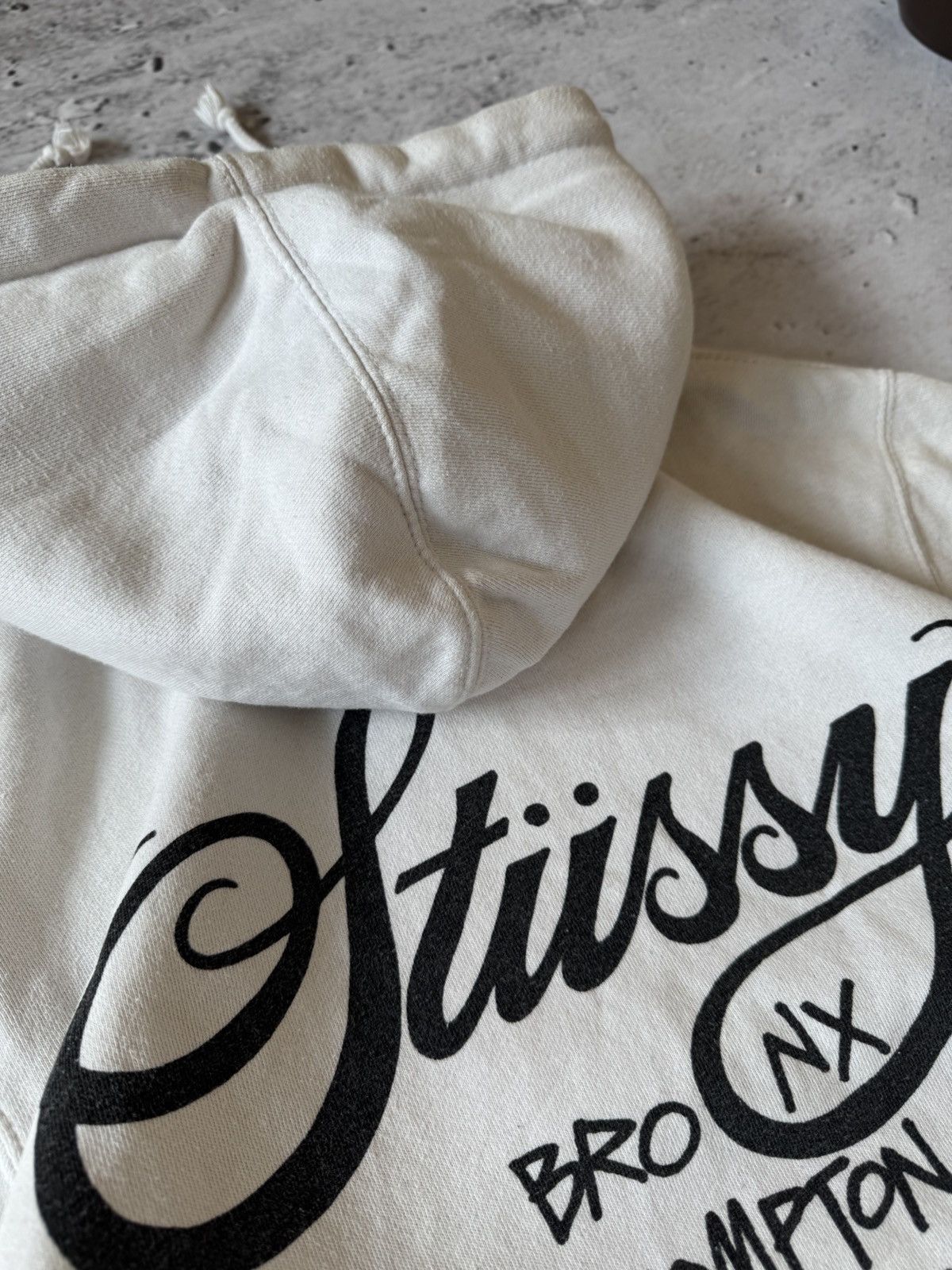 Stussy × Vintage STUSSY DOUBLE LOGO OVERSIZE BAGGY FIT HOODIE Size US L / EU 52-54 / 3 - 9 Thumbnail