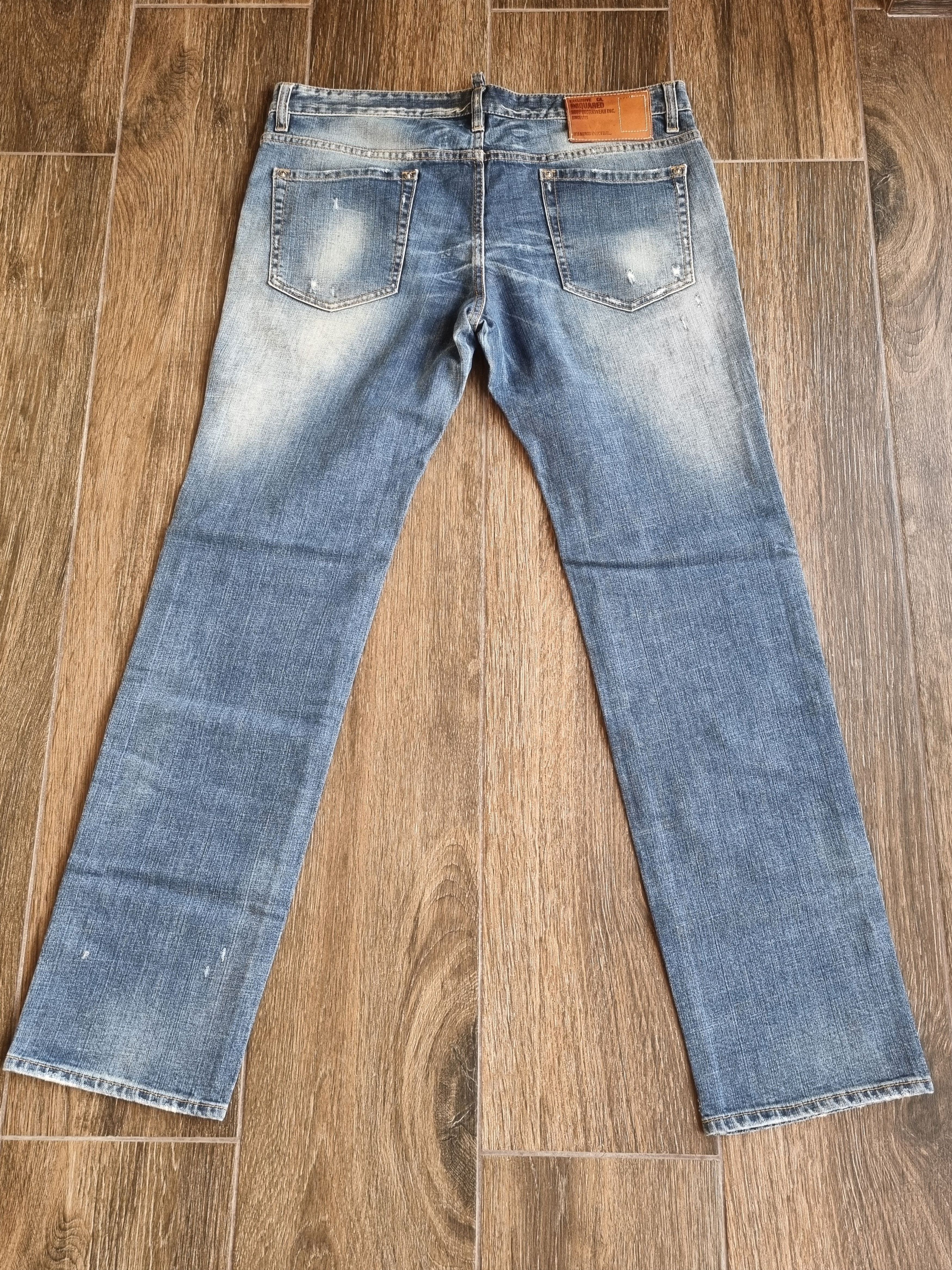 Dsquared2 'It's A Hard Knock Life' Slim Stonewashed Distressed Jeans Size US 34 / EU 50 - 8 Thumbnail