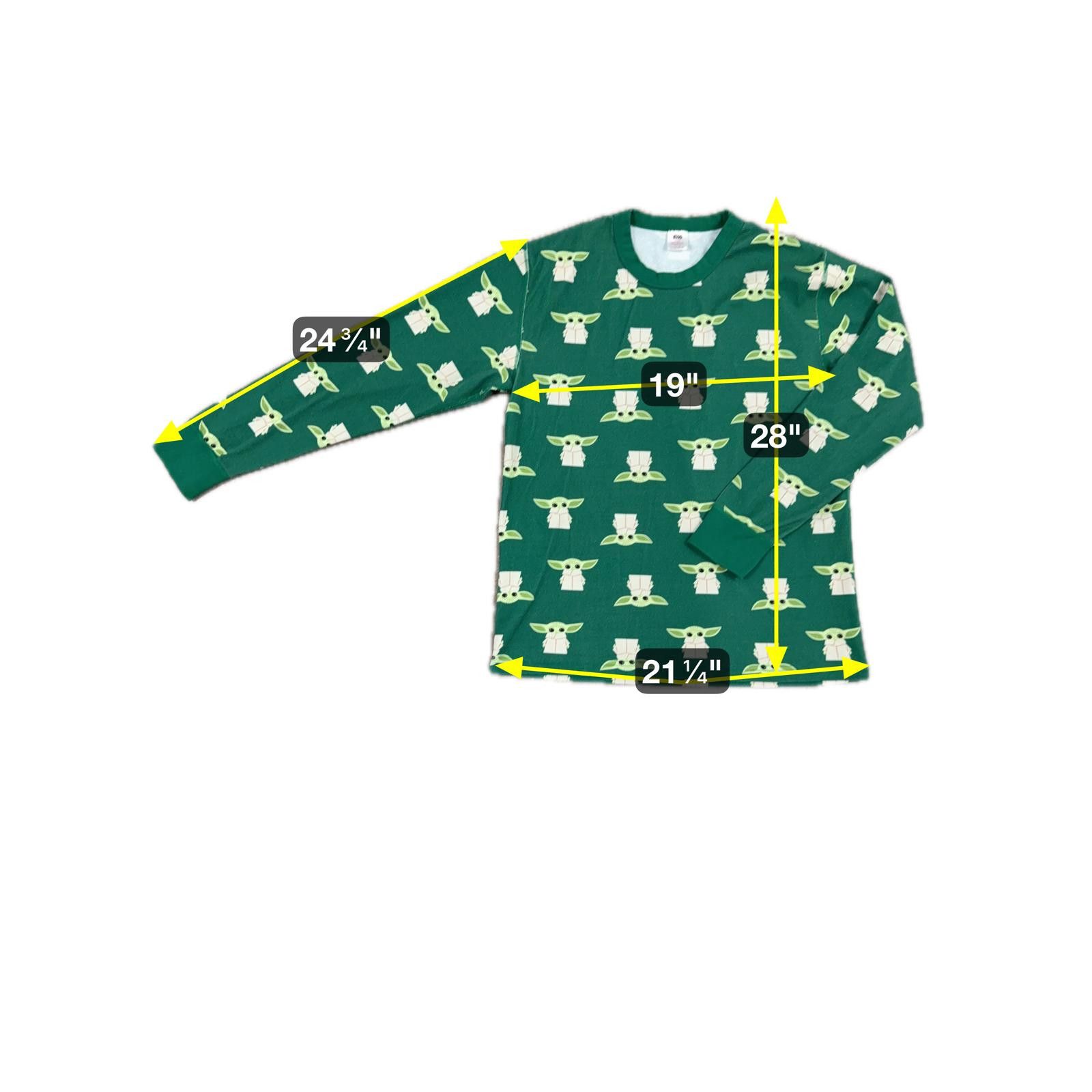 Designer Organic Star Wars Baby Yoda Grogu Pajama Sweatshirt - L Size ONE SIZE - 6 Thumbnail