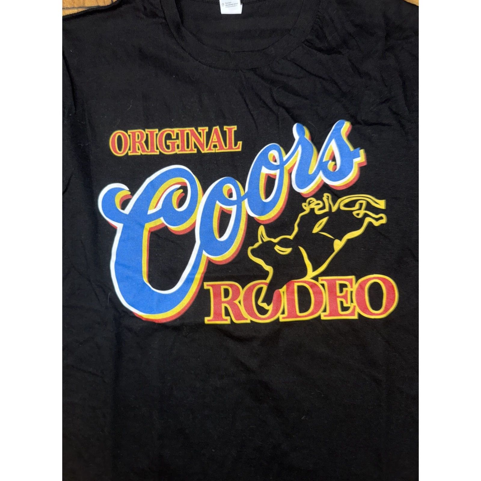 Vintage VINTAGE Original Coors Rodeo T-Shirt Black Small Mens S Regular 18x26 Size US S / EU 44-46 / 1 - 2 Thumbnail