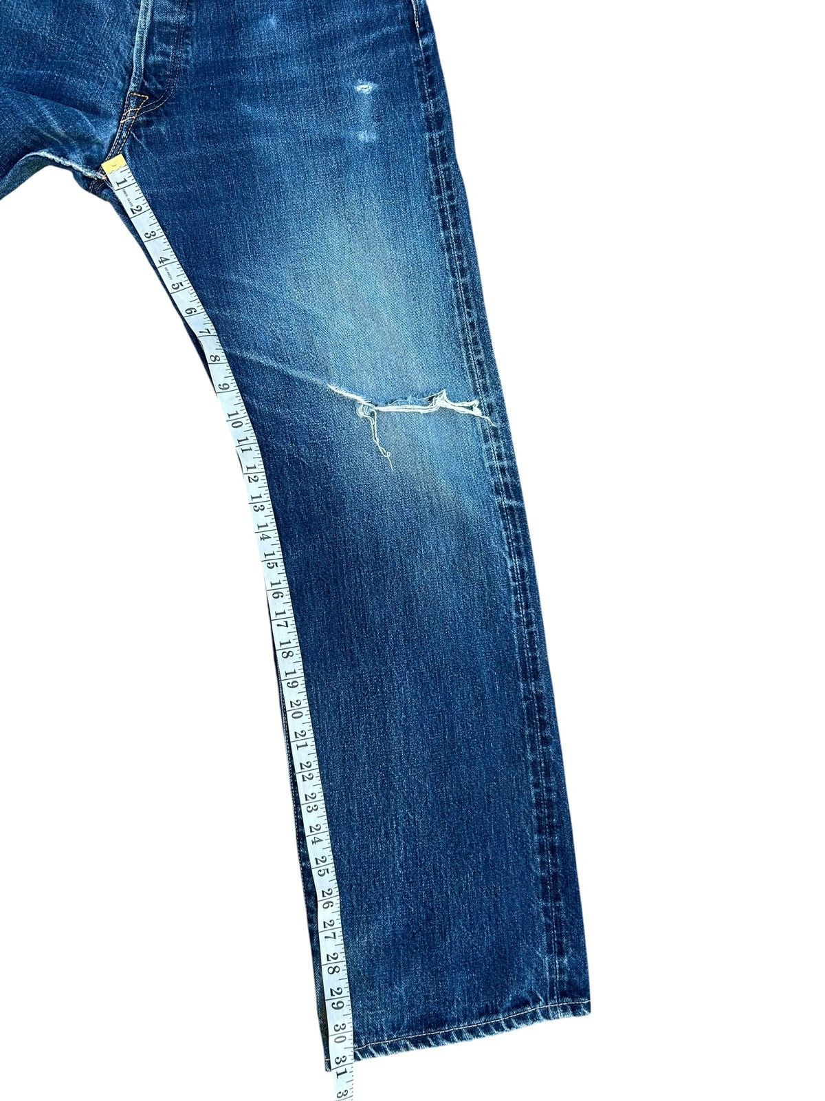 Kapital KAPITAL KIRO HIRATA SELVEDGE DISTRESSED DENIM JEANS Size US 34 / EU 50 - 24 Thumbnail