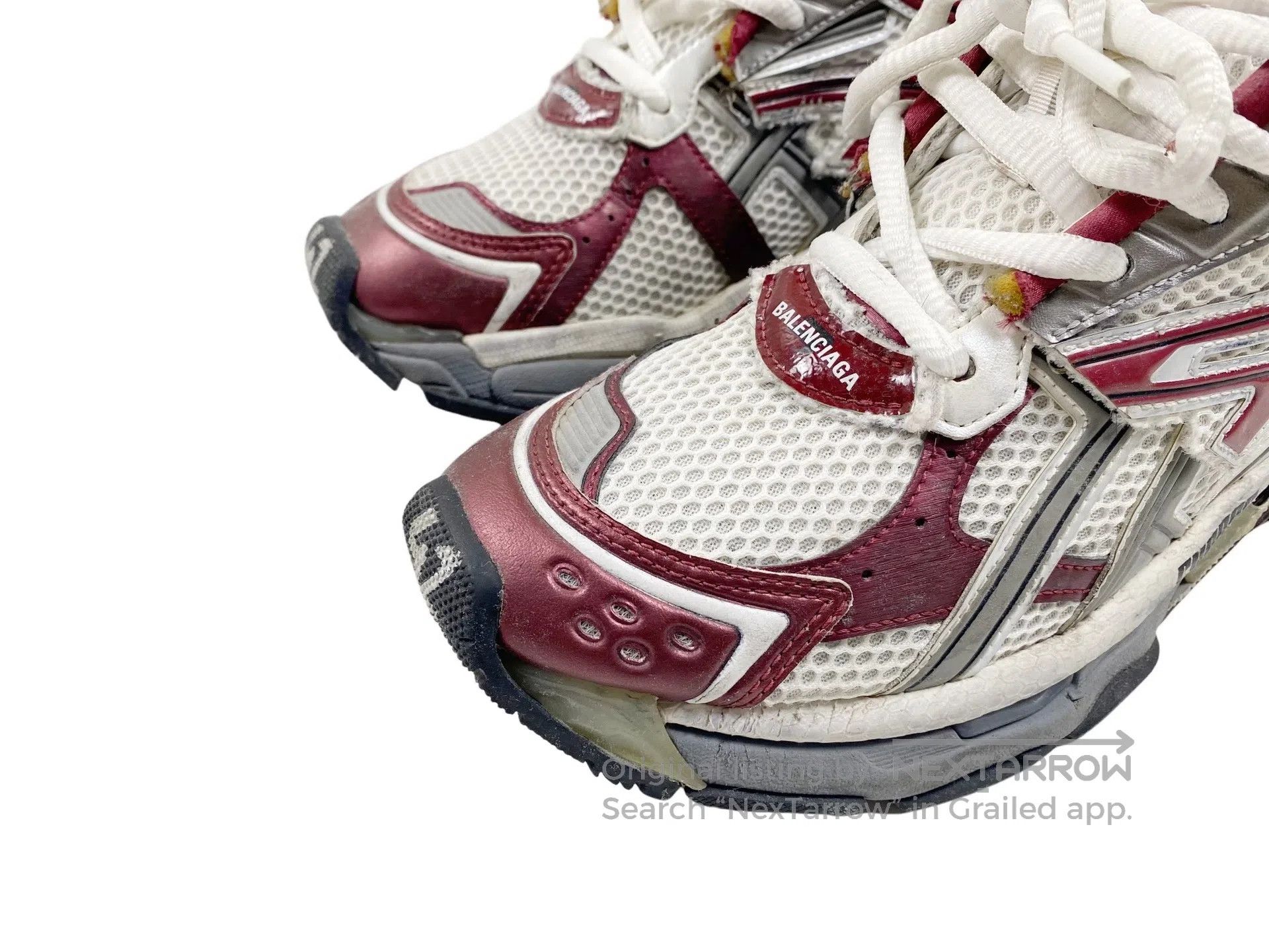 Balenciaga Balenciaga Burgundy Vintage Dad Shoes Size US 9 / EU 42 - 2 Thumbnail
