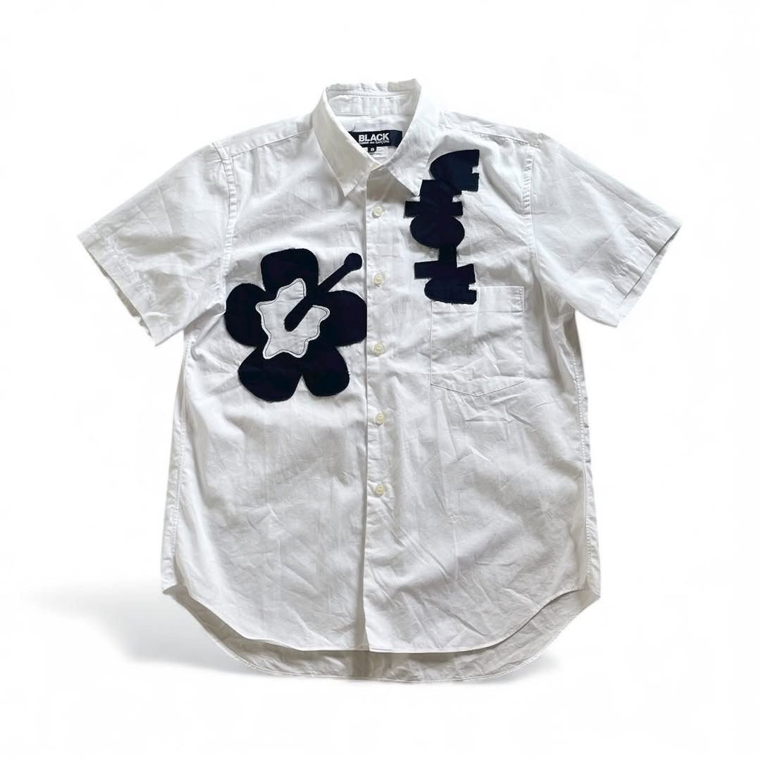 Comme des Garcons BLACK Comme des Garcons Patch Work Short Sleeve Shirt AD2013 Size US S / EU 44-46 / 1 - 1 Thumbnail