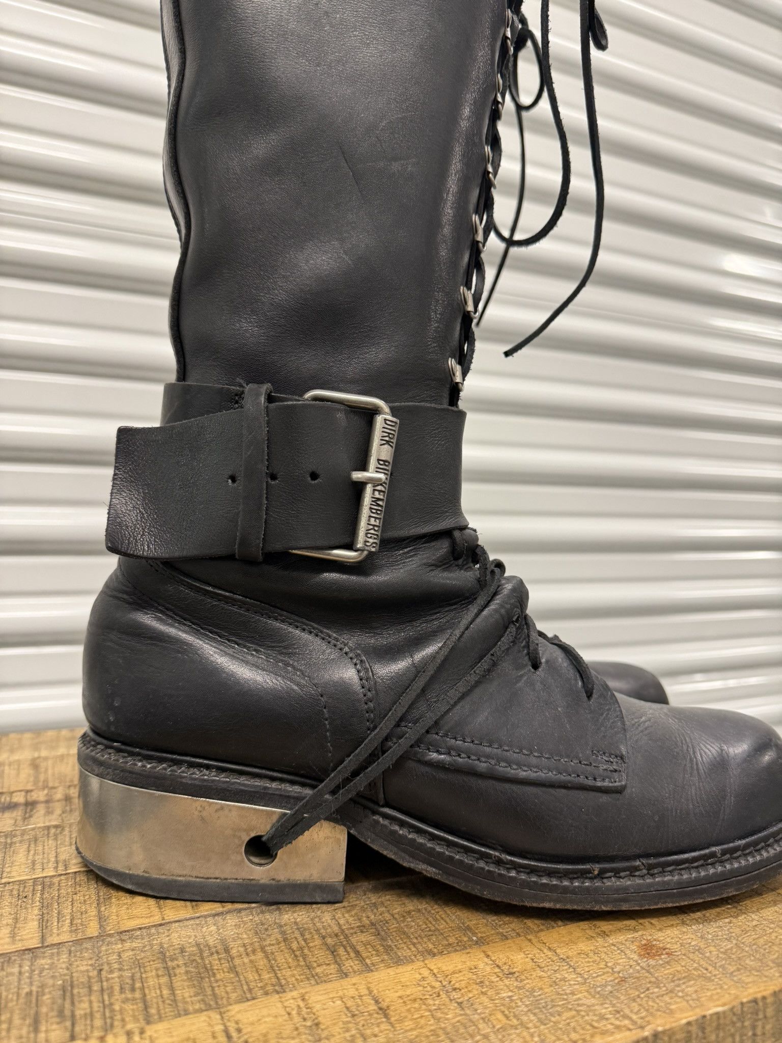 Dirk Bikkembergs Dirk Bikkembergs knee-high buckled Metal Heels Size US 12 / EU 45 - 12 Thumbnail