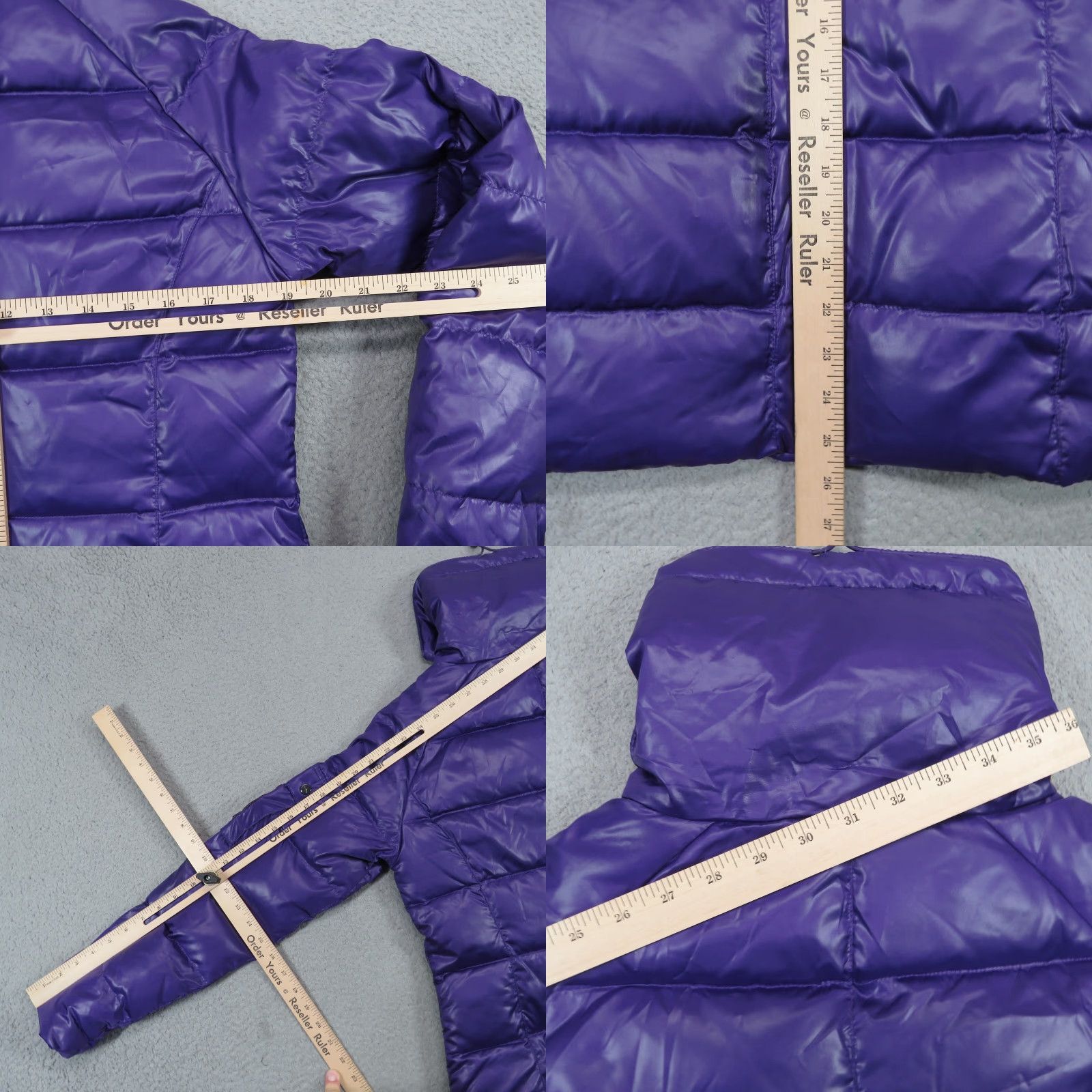 Ralph Lauren Ralph Lauren Jacket Womens Small Purple Puffer Down Fill Zip Polo Crest Patch Embroidered Zipper Pockets Size S / US 4 / IT 40 - 9 Thumbnail