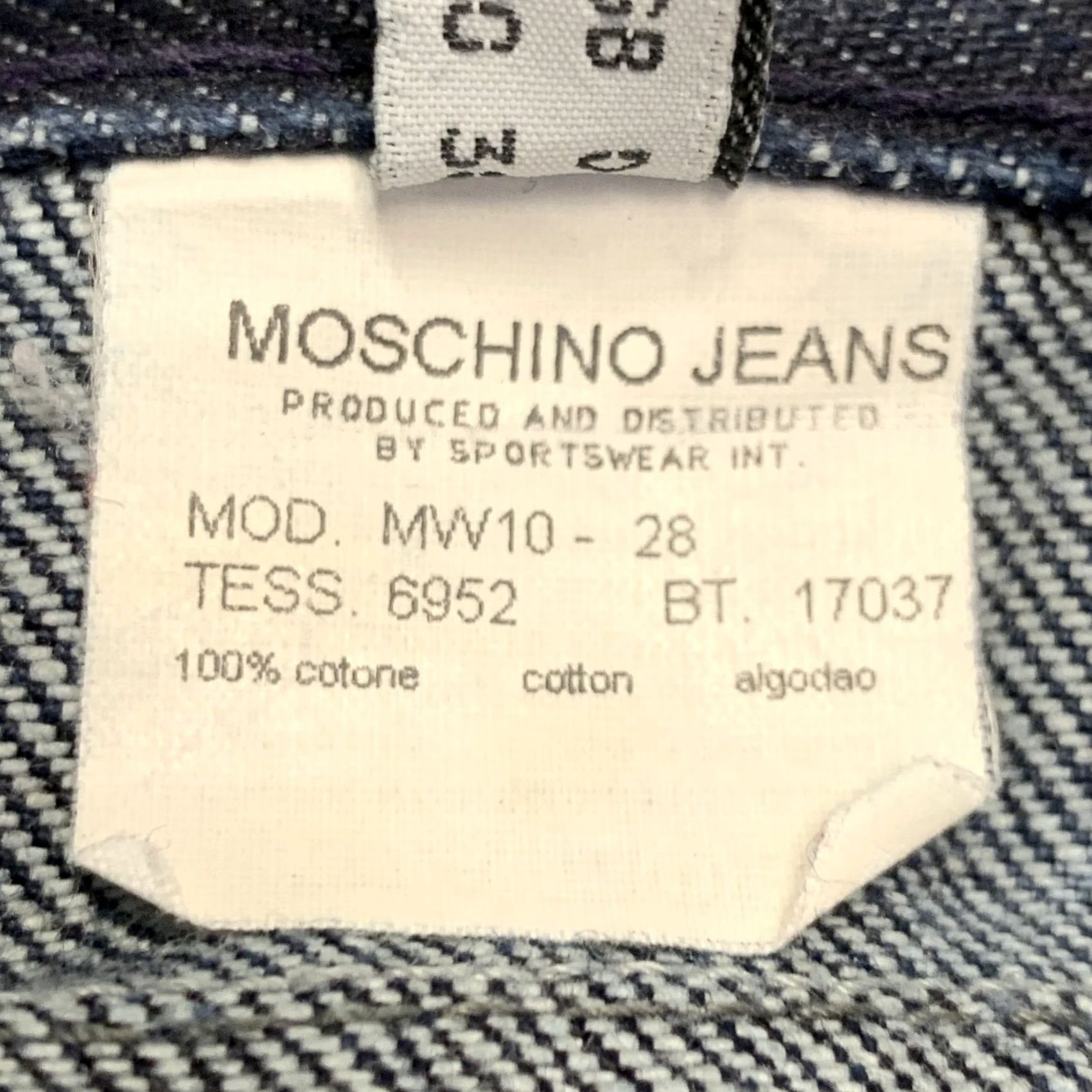 Moschino MOSCHINO Jeans Indigo Purple Floral Straight 6 Womens Col or Indigo Purple Floral Denim Twill Cotton Jeans Size 28" / US 6 / IT 42 - 6 Thumbnail