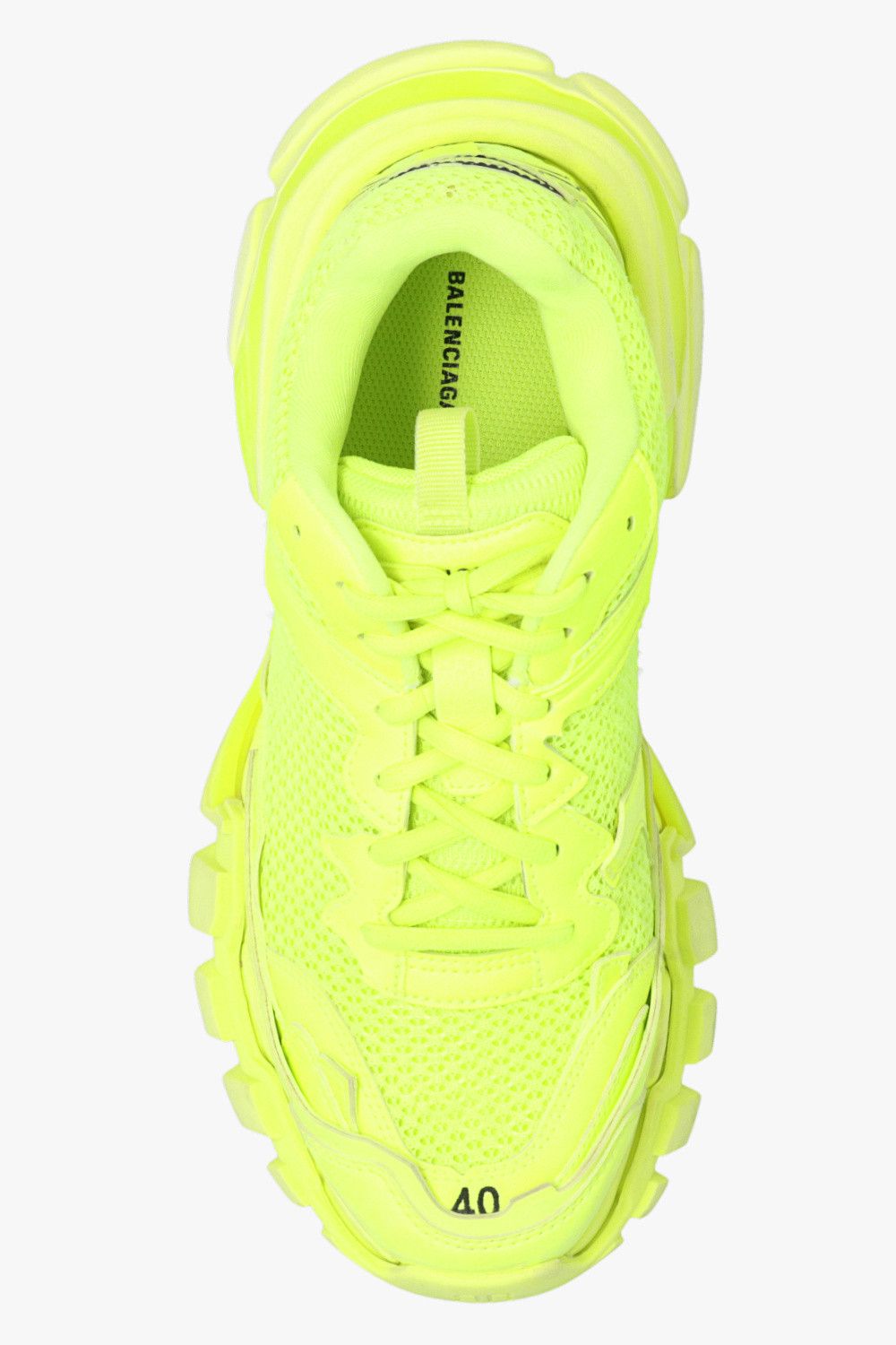 Balenciaga o1bcso1str1224 Track.3 Fluo Mnc/Destroy Sneakers in Yellow Size US 7 / IT 37 - 4 Thumbnail