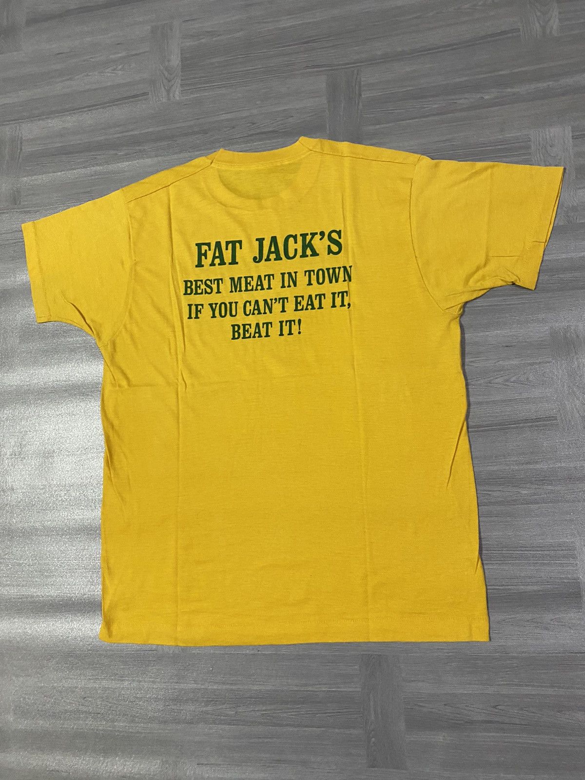 Other Vintage 80s Funny Fat Jacks Best Meat in Town Comedy Shirt Size US M / EU 48-50 / 2 - 9 Thumbnail