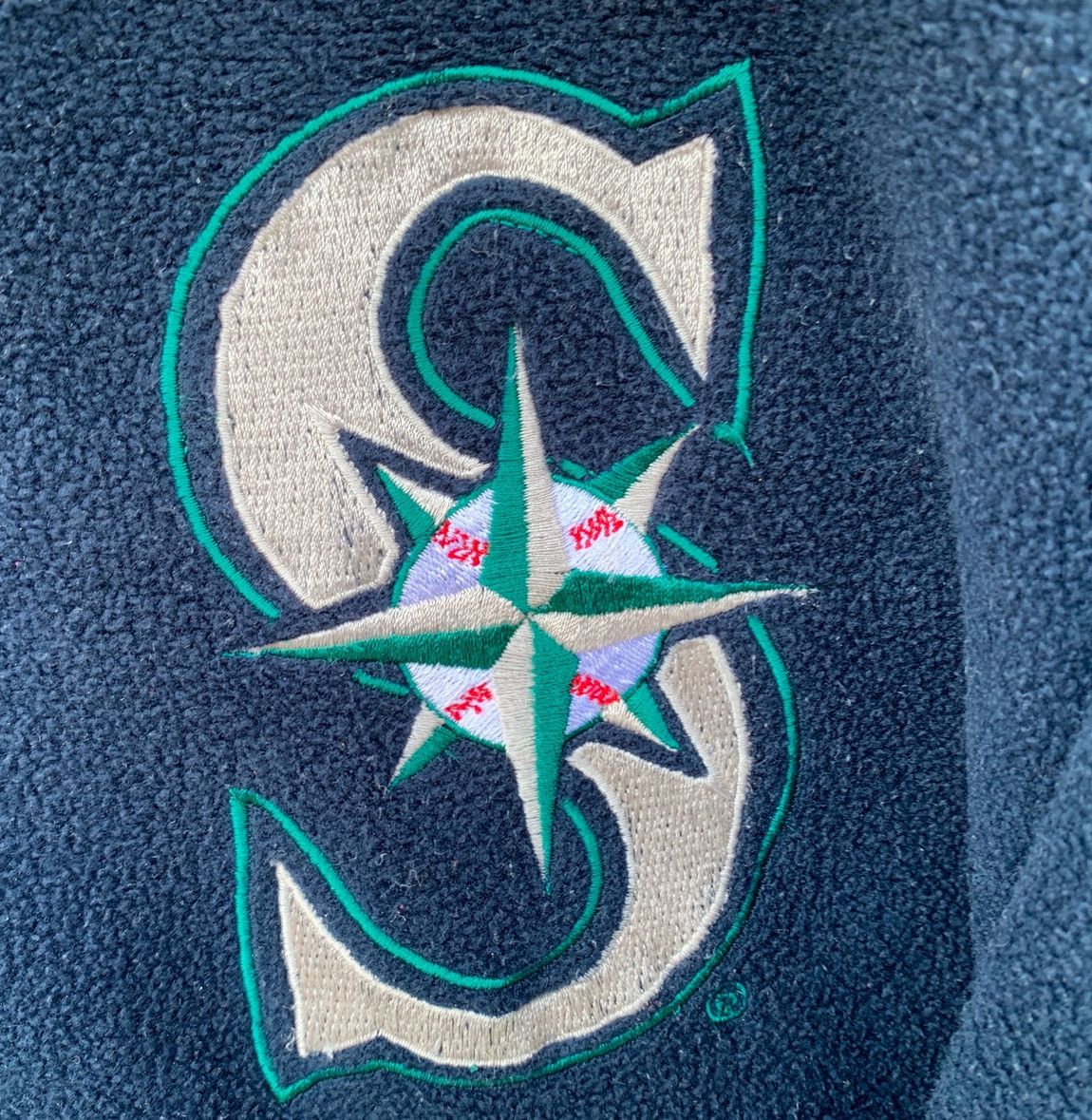 MLB VINTAGE MLB SEATTLE MARINERS FLEECE JACKET HALF ZIPPER Size US L / EU 52-54 / 3 - 8 Thumbnail