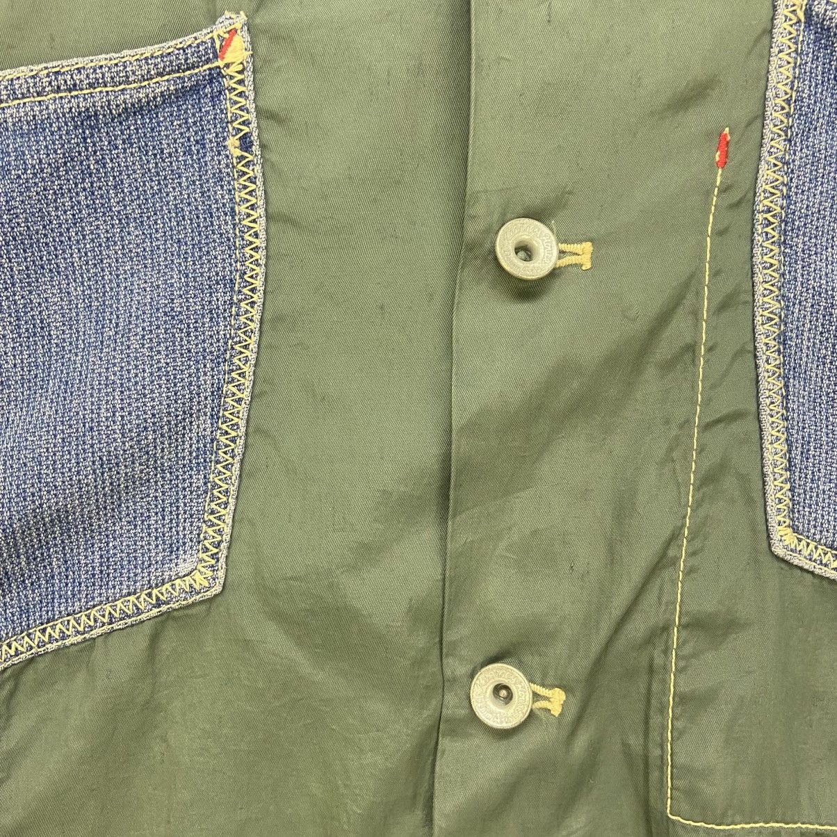 Designer × Japanese Brand × Vintage 🔥 Kearney House Sashiko Boro Indigo Two-tone Jacket Size US M / EU 48-50 / 2 - 11 Thumbnail