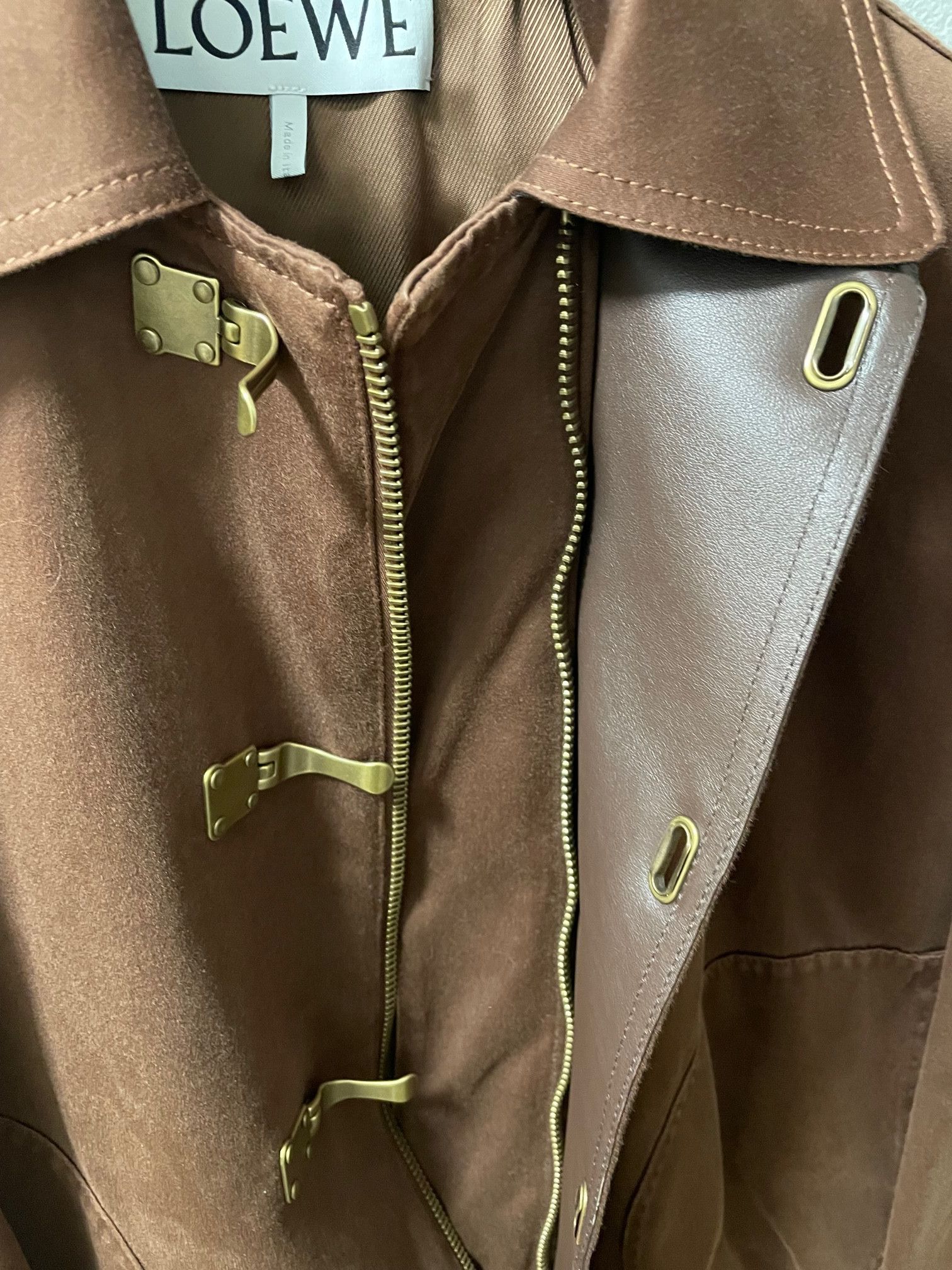 Loewe GRAIL FW25 Loewe Fireman Clasp Jacket Brown sz 42EU XS Small Size US S / EU 44-46 / 1 - 4 Thumbnail
