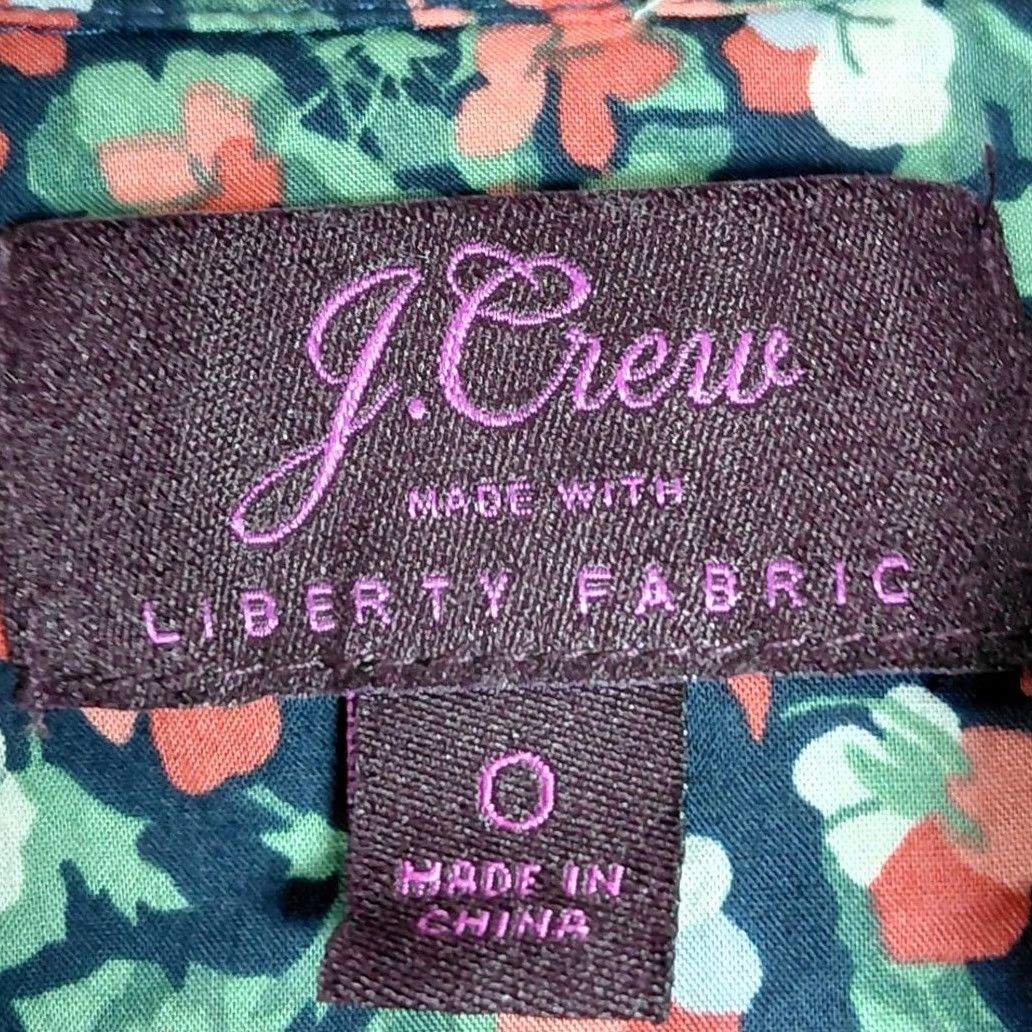 J.Crew J.CREW Shirt Womens M LD8 Liberty Fabric Floral Button Cotton Long Sleeve Size Size M / US 6-8 / IT 42-44 - 3 Thumbnail