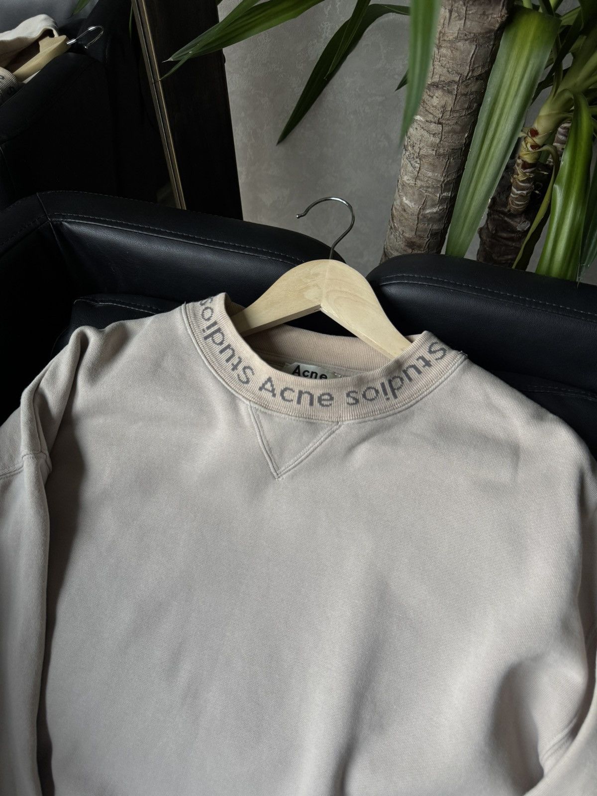 Acne Studios Acne Studios Flogho Beige Streetwear Sweatshirt Size US S / EU 44-46 / 1 - 4 Thumbnail