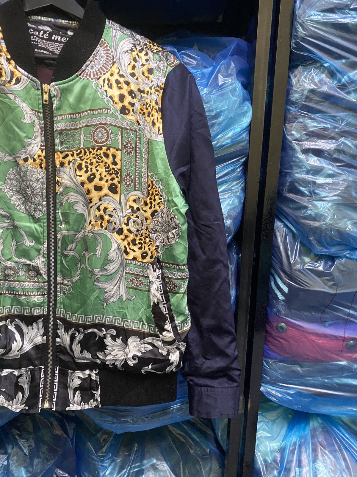 Japanese Brand Vintage Café Mer California Baroque Bomber - Leopard Chain Size US L / EU 52-54 / 3 - 6 Thumbnail
