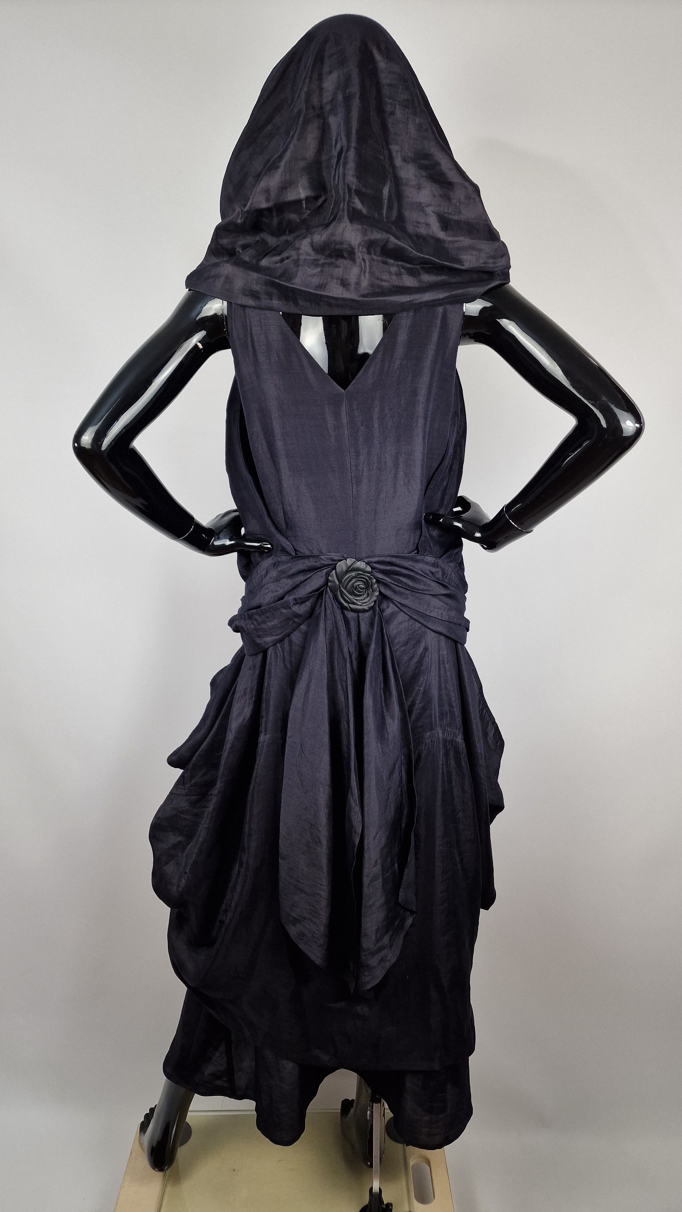 Issey Miyake × Vintage Incredible Rare Issey Miyake Vintage Hooded dress Size XS / US 0-2 / IT 36-38 - 8 Thumbnail
