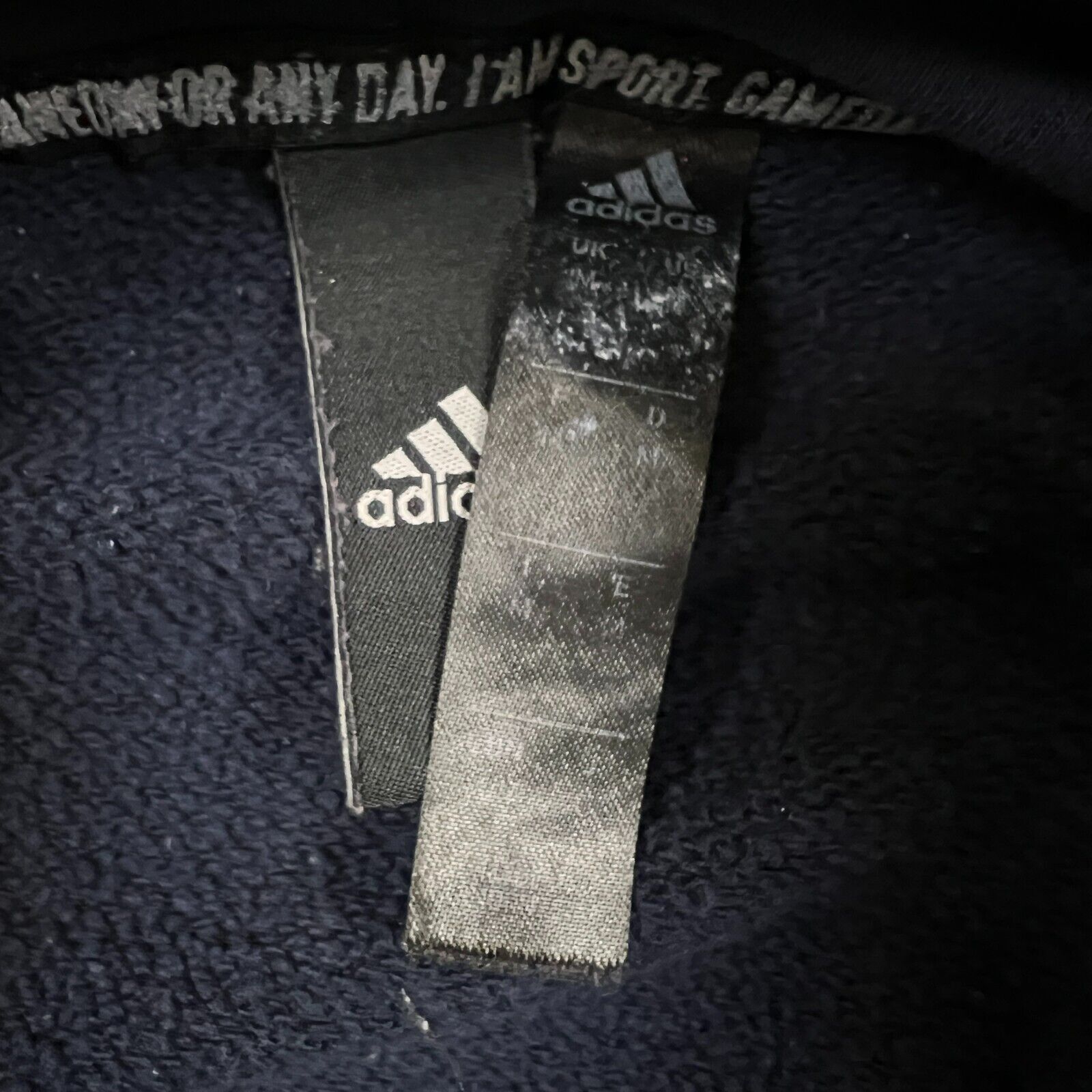 Adidas × Vintage Adidas Hoodie Medium Blue Essentials Stripe Pullover Hooded Size US M / EU 48-50 / 2 - 6 Thumbnail