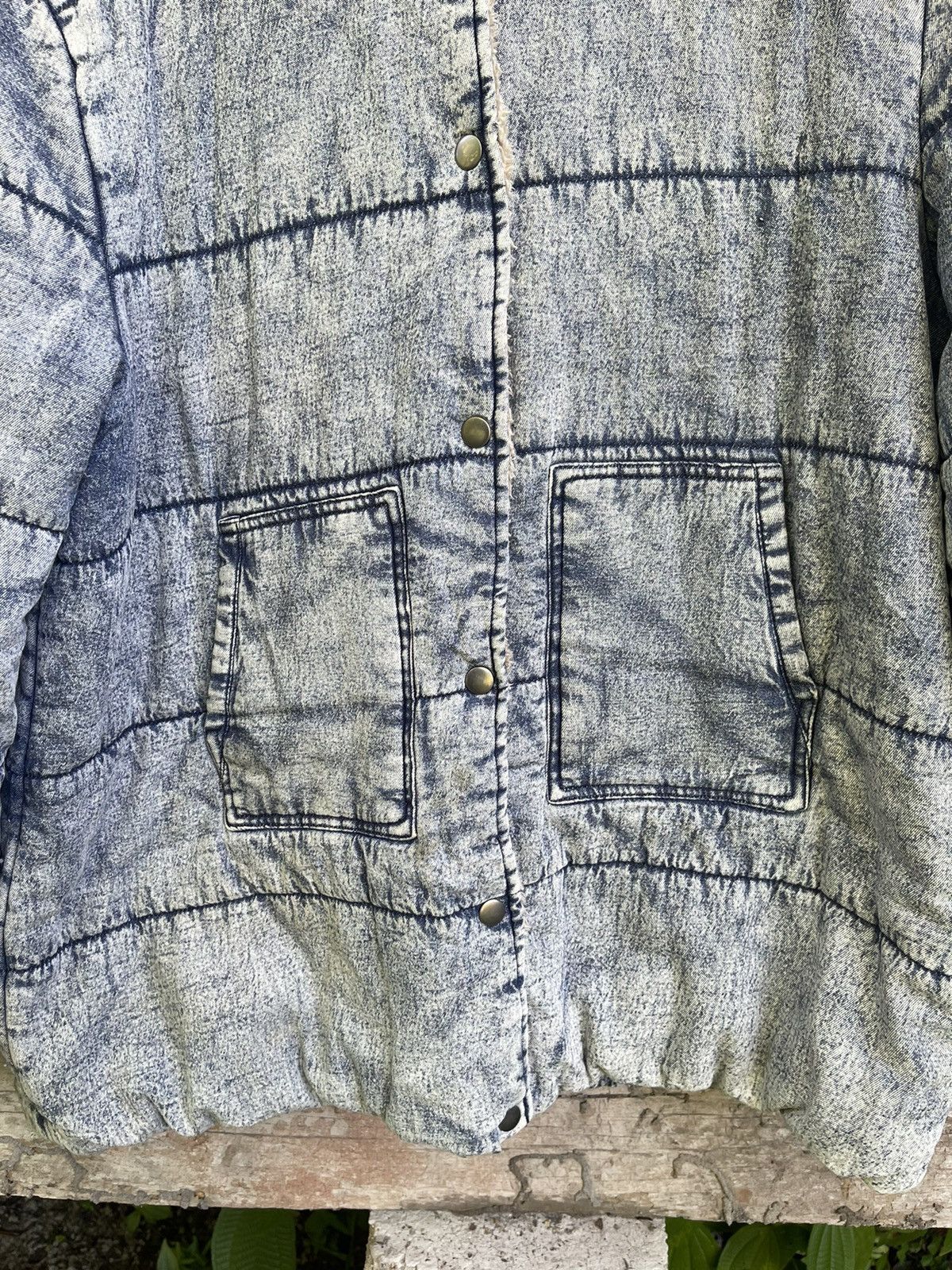 Designer ANAP Sherpa-Lined Acid Wash Denim Jacket Size US M / EU 48-50 / 2 - 3 Thumbnail