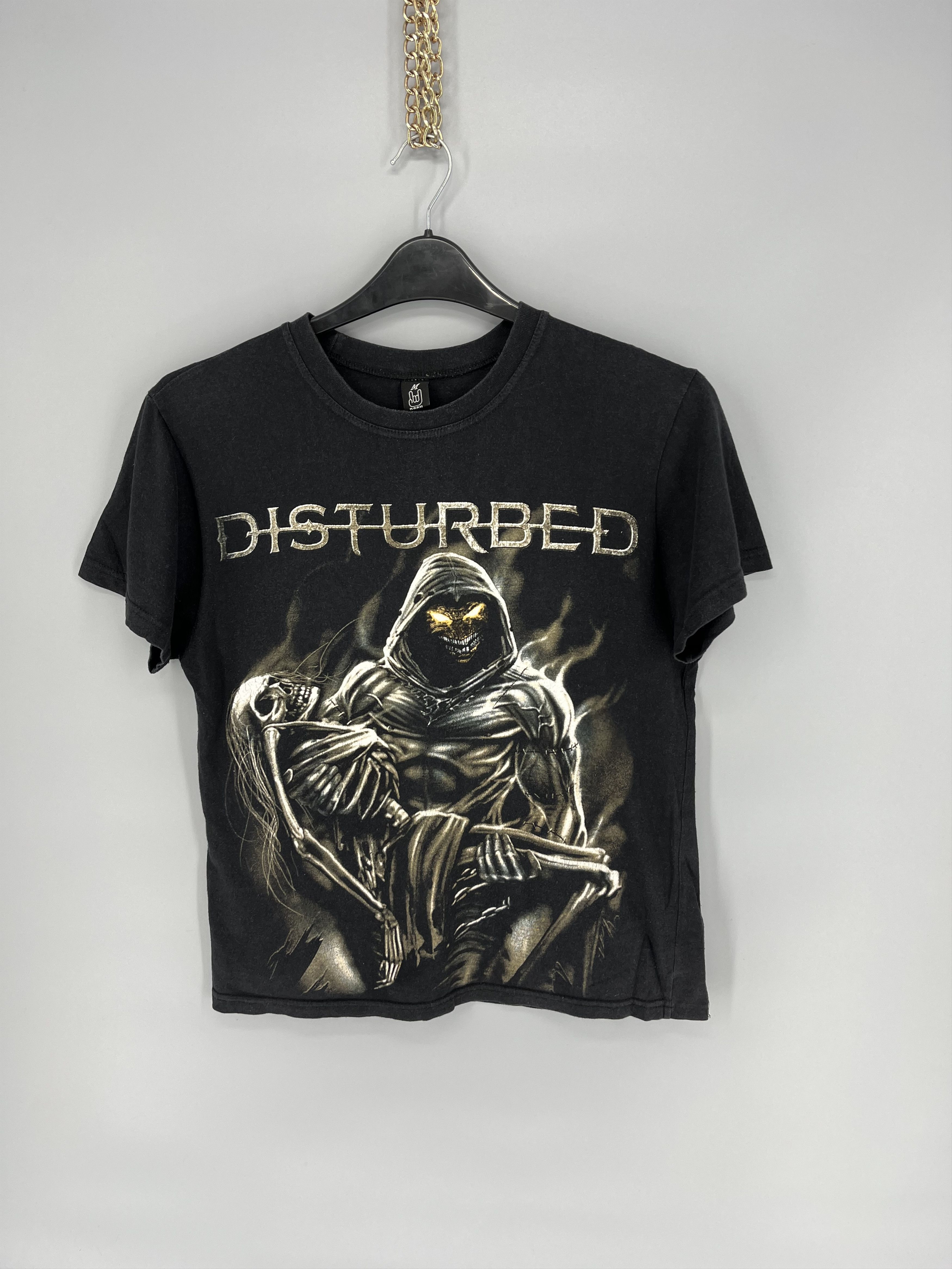 Band Tees Vintage Y2K Disturbed Metal Band Grunge Faded Double Sided Size US M / EU 48-50 / 2 - 1 Thumbnail
