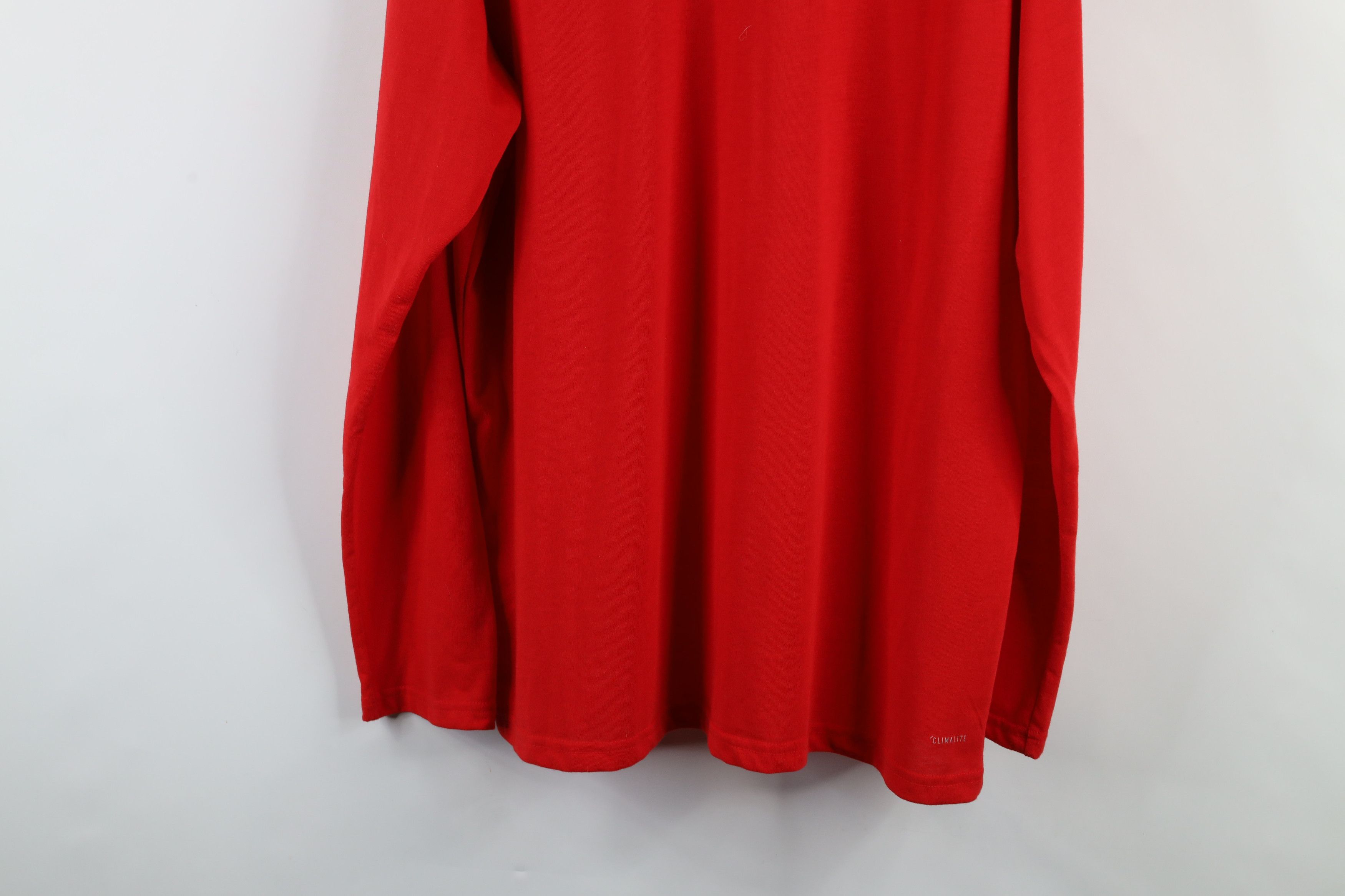 Adidas × Vintage Adidas Red Wings Hockey Half Zip Pullover Top Jacket Red Size US XL / EU 56 / 4 - 10 Thumbnail