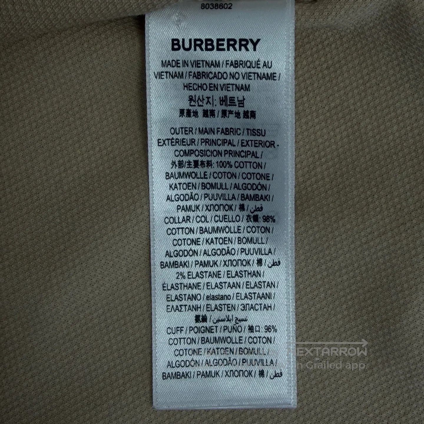 Burberry Burberry Collar Letter Logo Short Sleeve Polo Shirt| Size US M / EU 48-50 / 2 - 6 Thumbnail