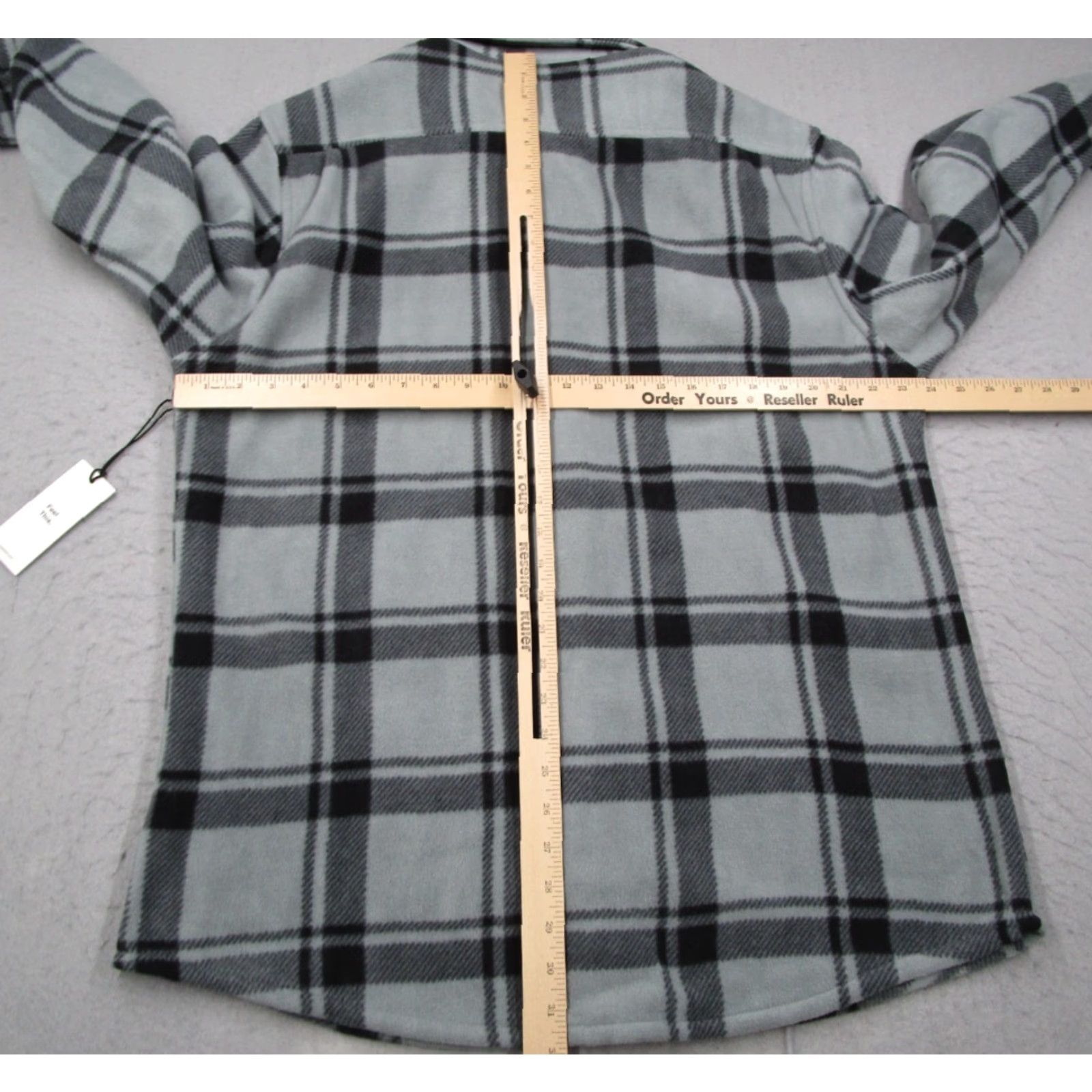 Vintage VINTAGE Swet Tailor Shirt Mens 2XL Gray Plaid Long Sleeve Button-Up Fleece Wool? (Wait) Size US XXL / EU 58 / 5 - 5 Thumbnail