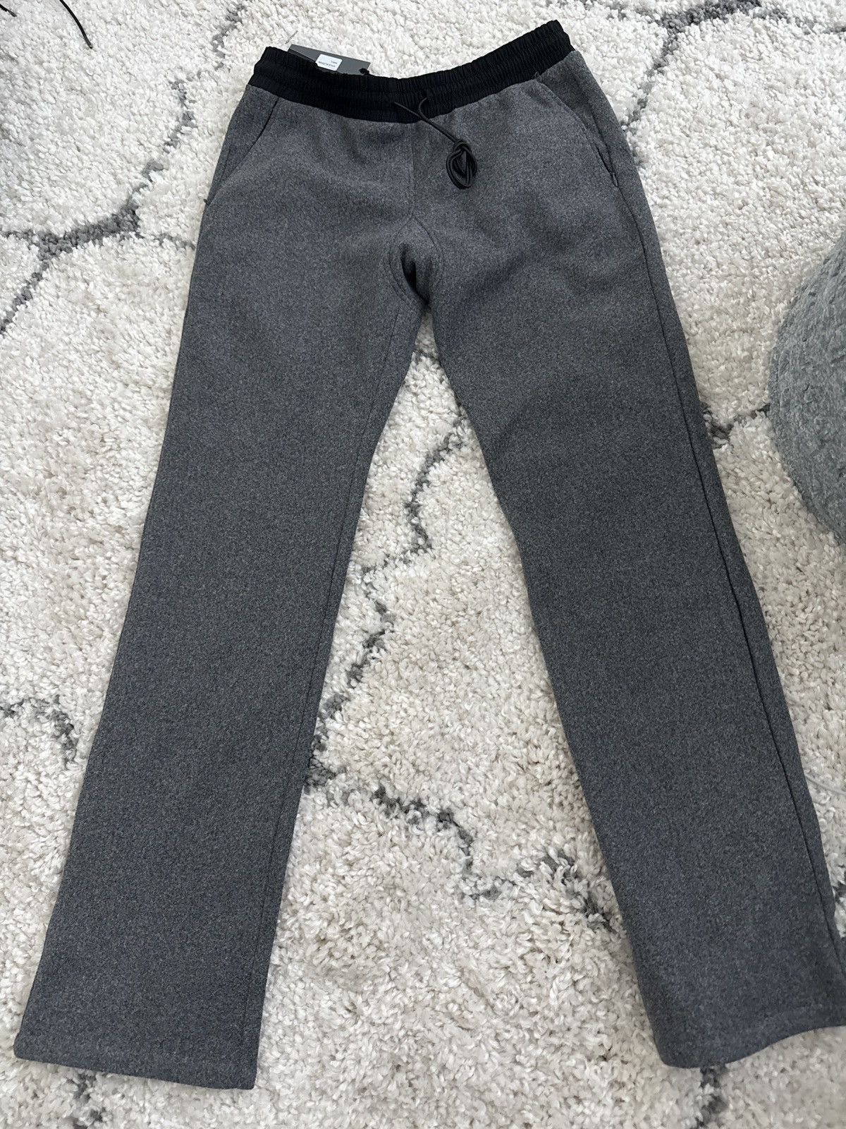 Richie Le Collection Richie Le RELAXED FLEECE PANT - HEATHER CHARCOAL GREY Size US 32 / EU 48 - 1 Thumbnail
