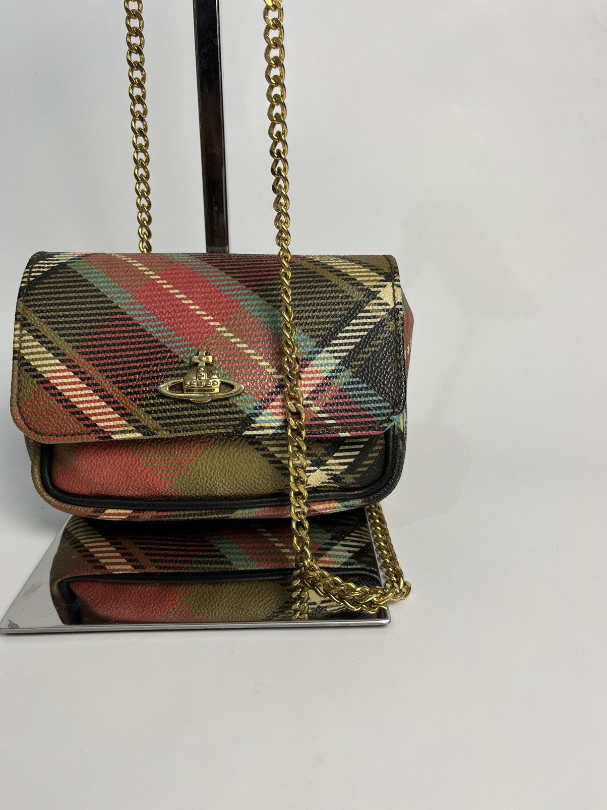 Vivienne Westwood Vivienne Westwood Tartan Mini Chain Bag Size ONE SIZE - 3 Thumbnail