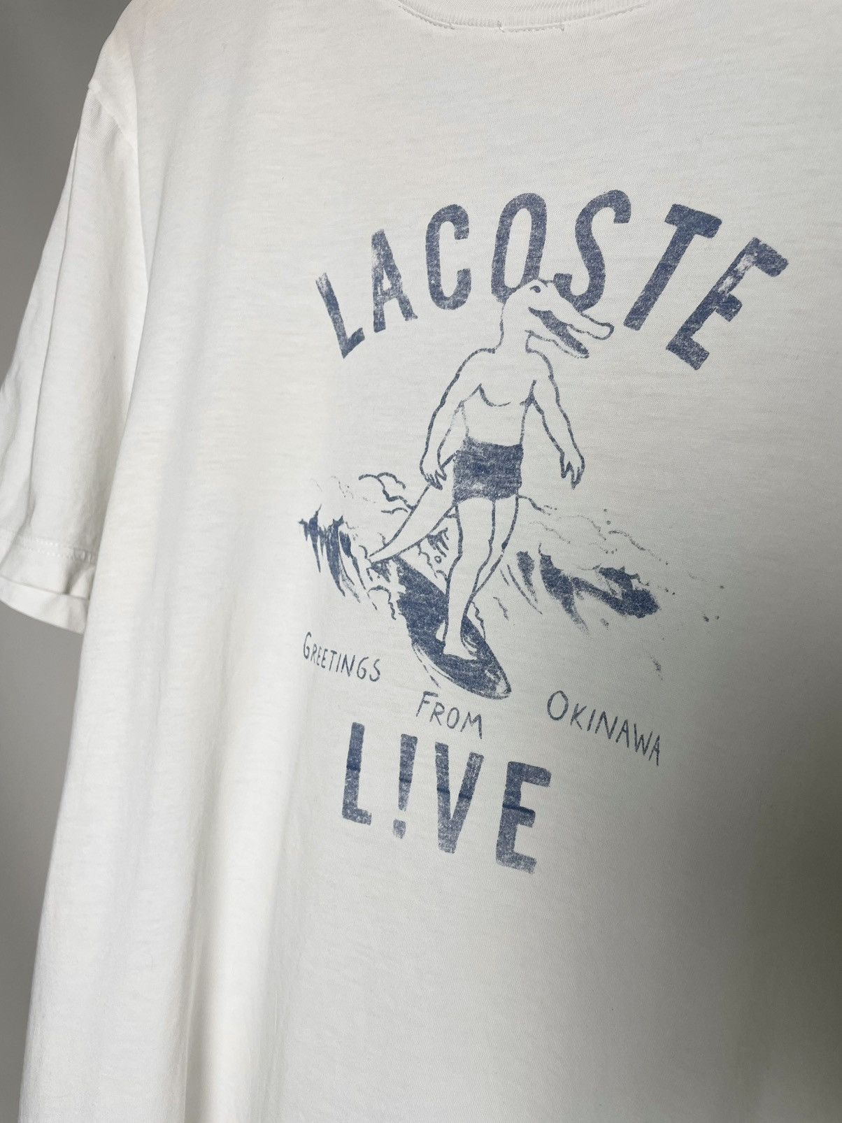 Lacoste Lacoste Live 🌊🇯🇵 Japanese vintage style surfing tee t shirt Size US L / EU 52-54 / 3 - 6 Thumbnail