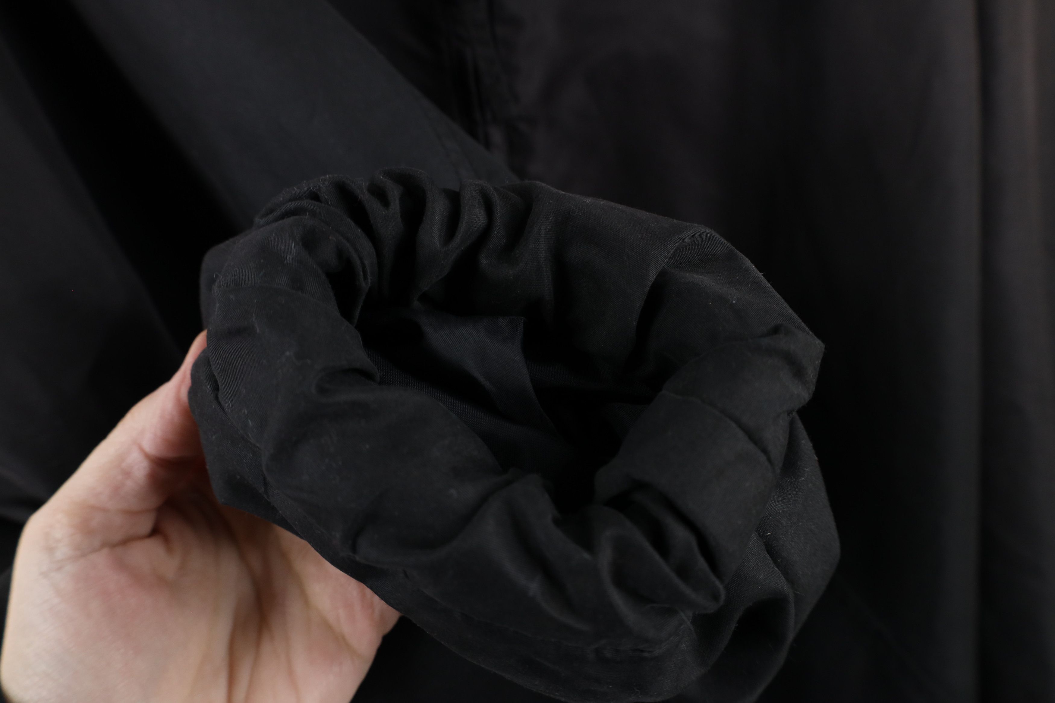 Vintage Vintage 90s Streetwear Microfiber Hooded Anorak Jacket Black Size US XL / EU 56 / 4 - 9 Thumbnail