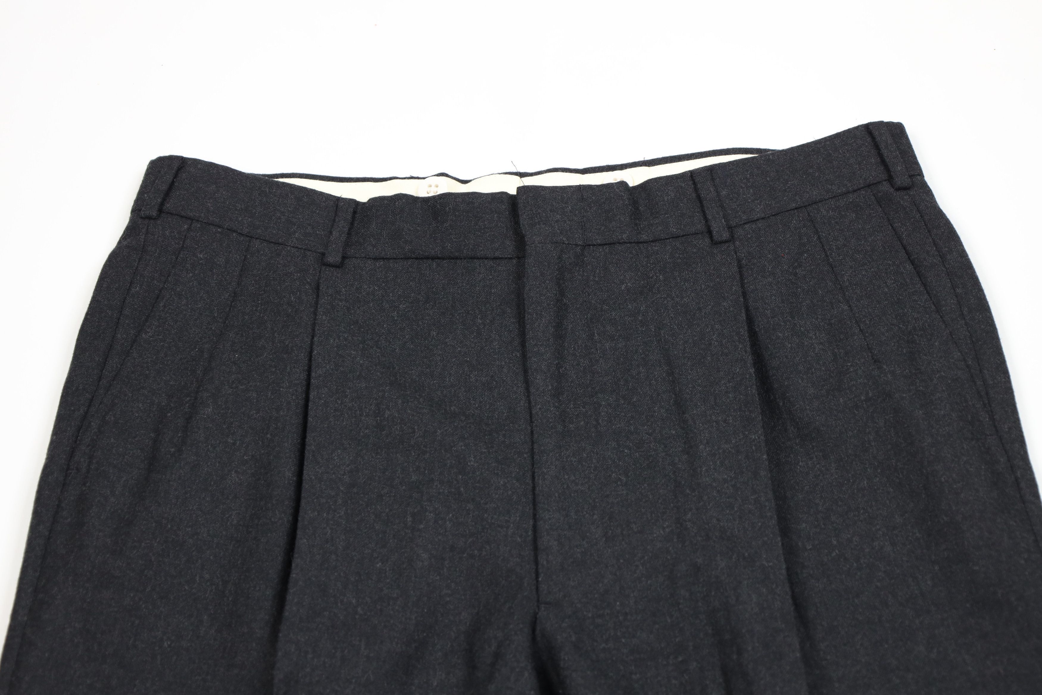 Vintage Vintage 90s Streetwear Wide Leg Chino Pants Charcoal Gray Size US 36 / EU 52 - 2 Thumbnail
