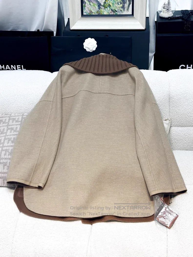 Loro Piana Loro Piana Coffee color with khaki color double-sided wear Size S / US 4 / IT 40 - 3 Thumbnail