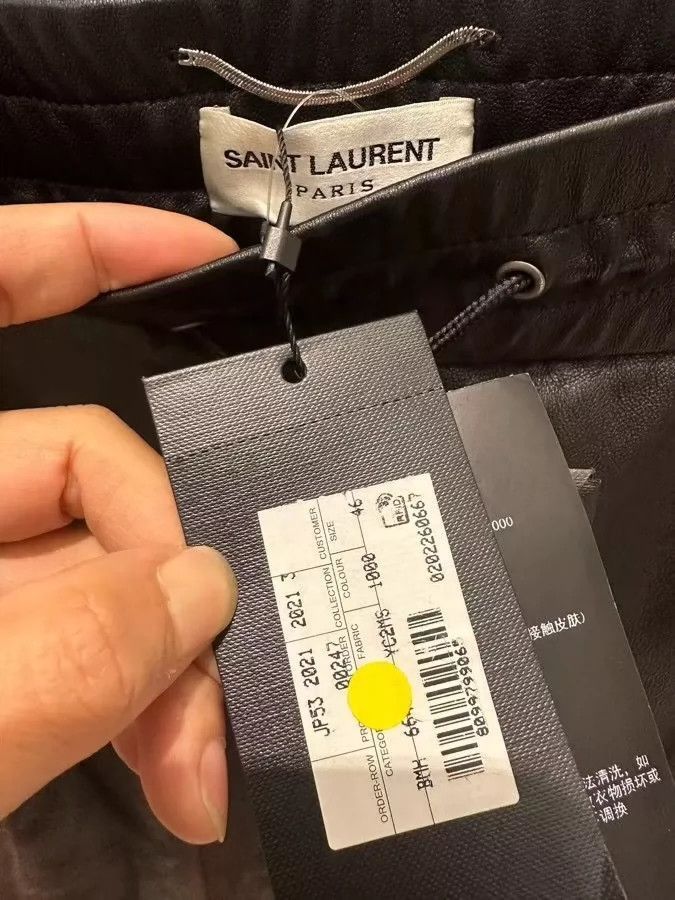 Saint Laurent Paris Saint Laurent Paris Lambskin sweatpants-2506 Size US 32 / EU 48 - 4 Thumbnail