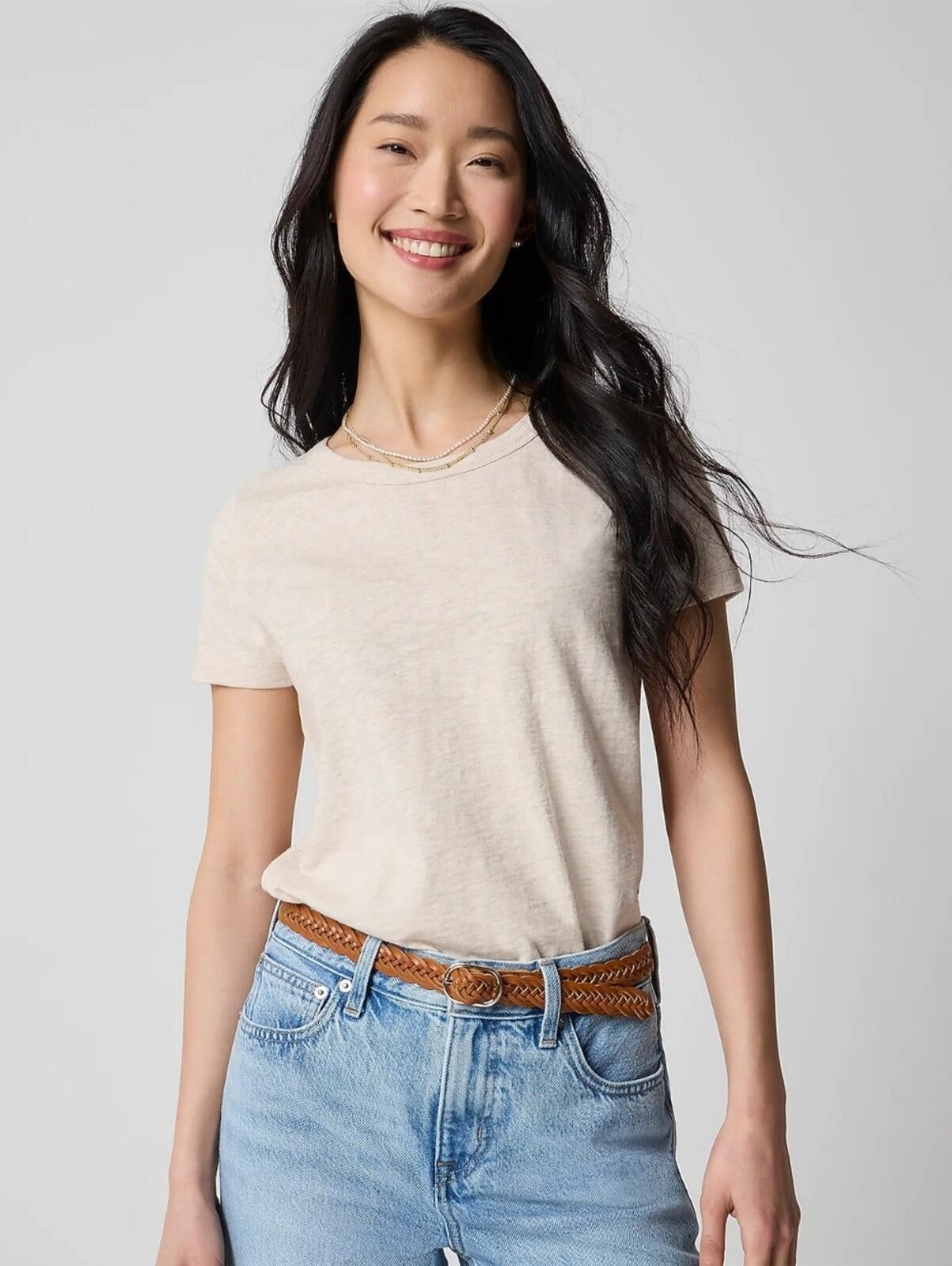 J.Crew J Crew Short-sleeve girlfriend crewneck tee Size M / US 6-8 / IT 42-44 - 1 Thumbnail