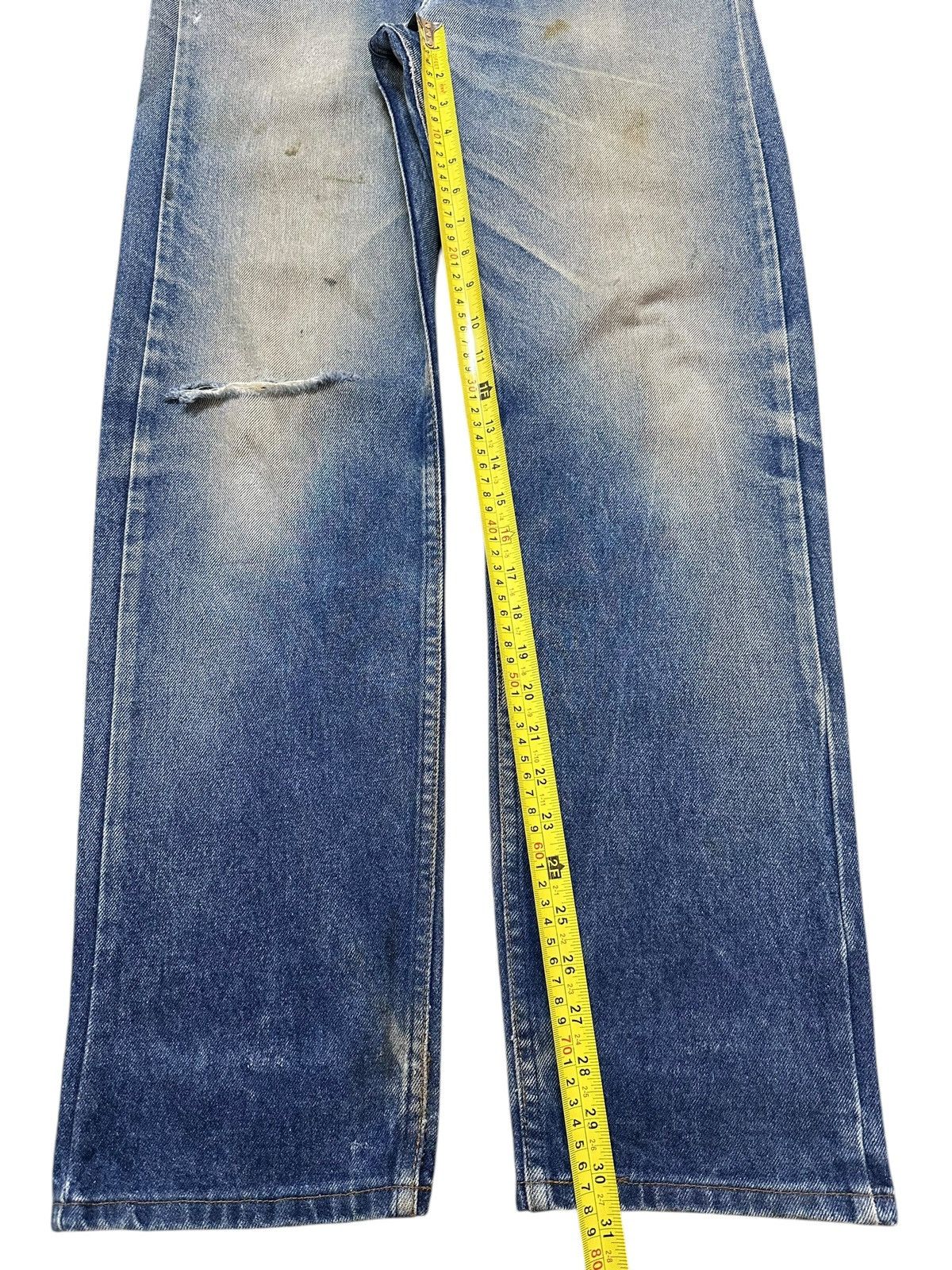 Levi's Vintage 80s Levis Orange Tab Faded Wash Distress Jeans Size US 33 - 12 Thumbnail