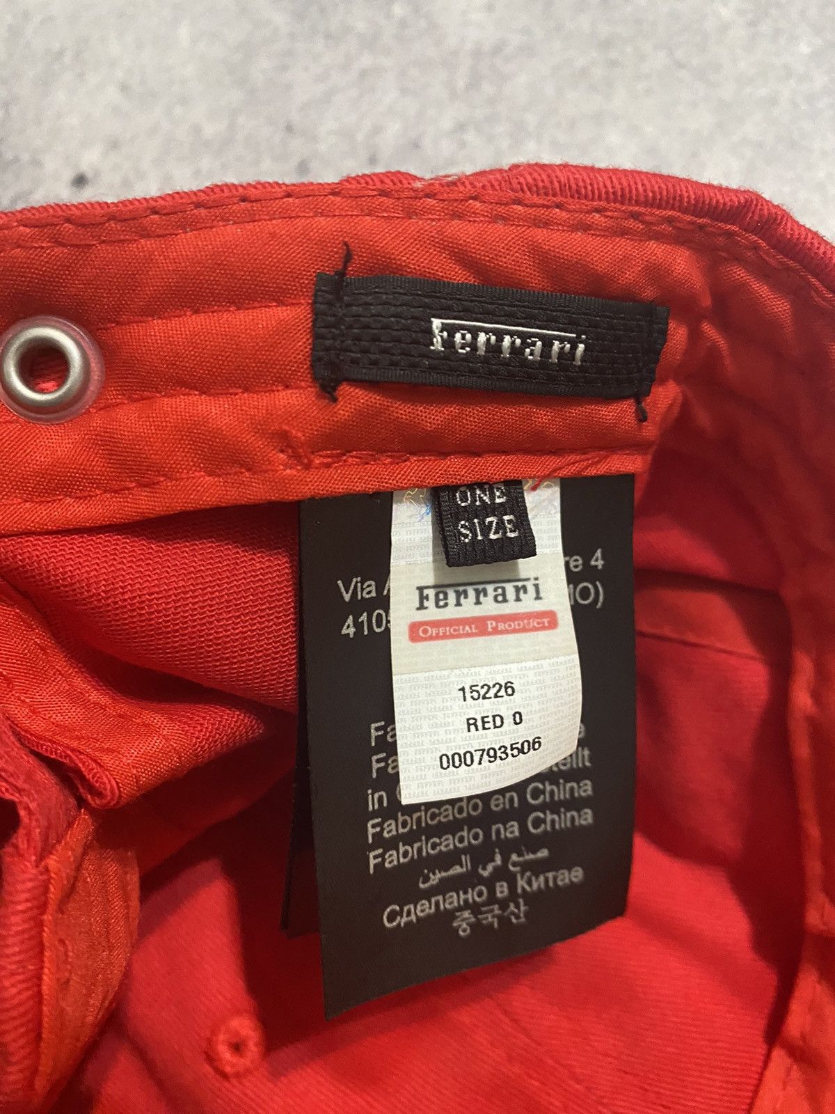 Ferrari × Formula 1 × Vintage Vintage Ferrari F1 Red Cap Hat Size ONE SIZE - 3 Thumbnail