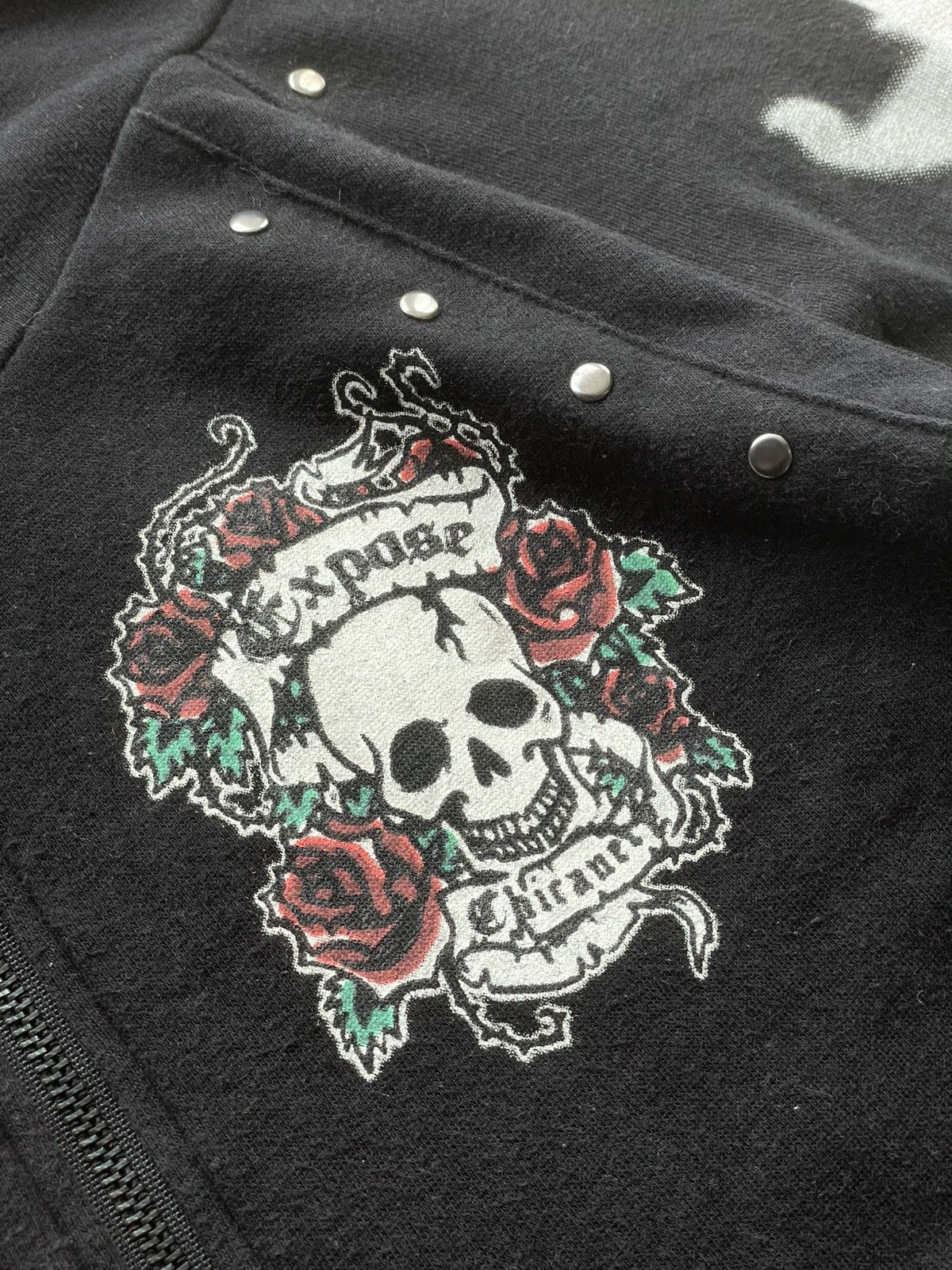 Dig Deep Y2K Dig Deep Punk Studed Skulls Hoodie Size US M / EU 48-50 / 2 - 8 Thumbnail