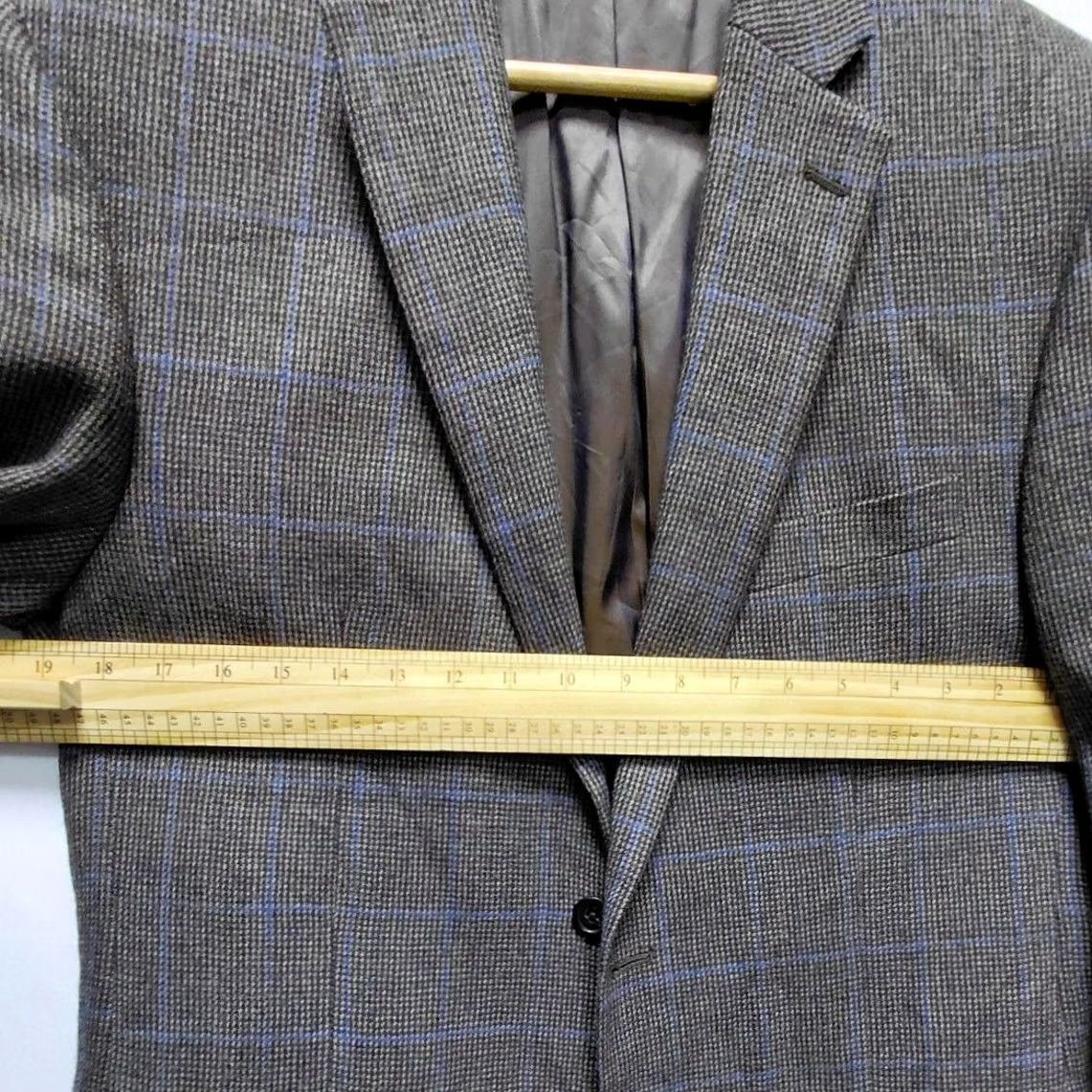 Ralph Lauren LAUREN RALPH LAUREN Wool Blazer Brown Plaid Long Sleeve Classic Men Size 40R Size US L / EU 52-54 / 3 - 7 Thumbnail