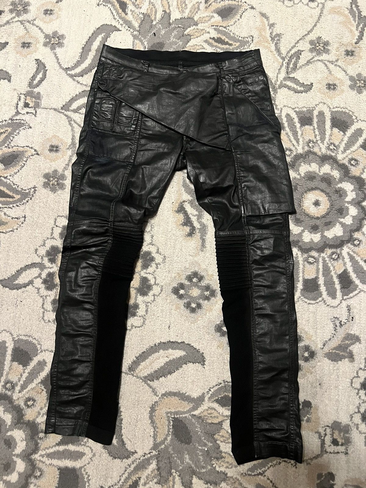 Rick Owens Waxed Memphis jeans Grailed