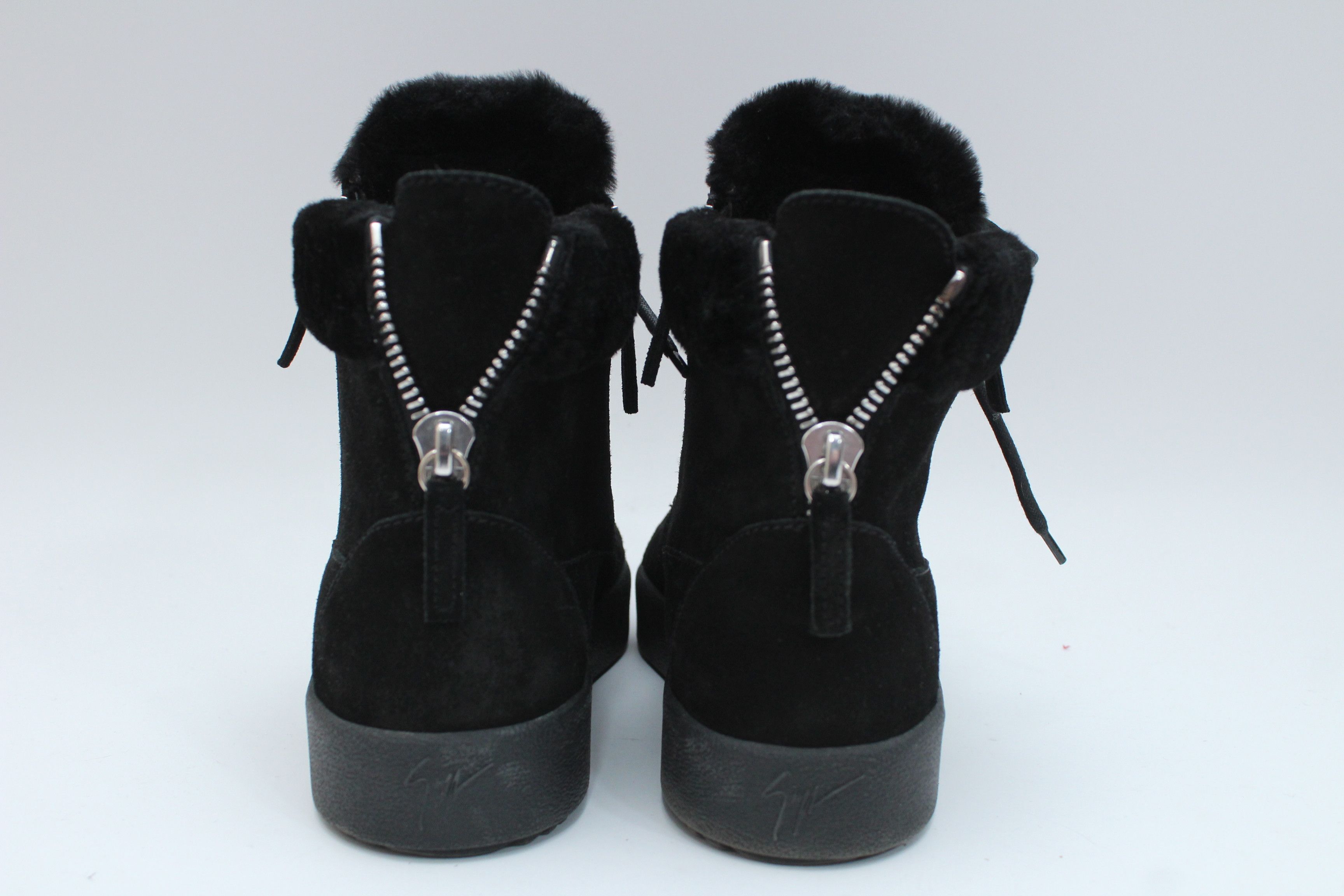 Giuseppe Zanotti Giuseppe Zanotti Suede Shearling High-Top Sneakers 41 Size US 8 / EU 41 - 7 Thumbnail