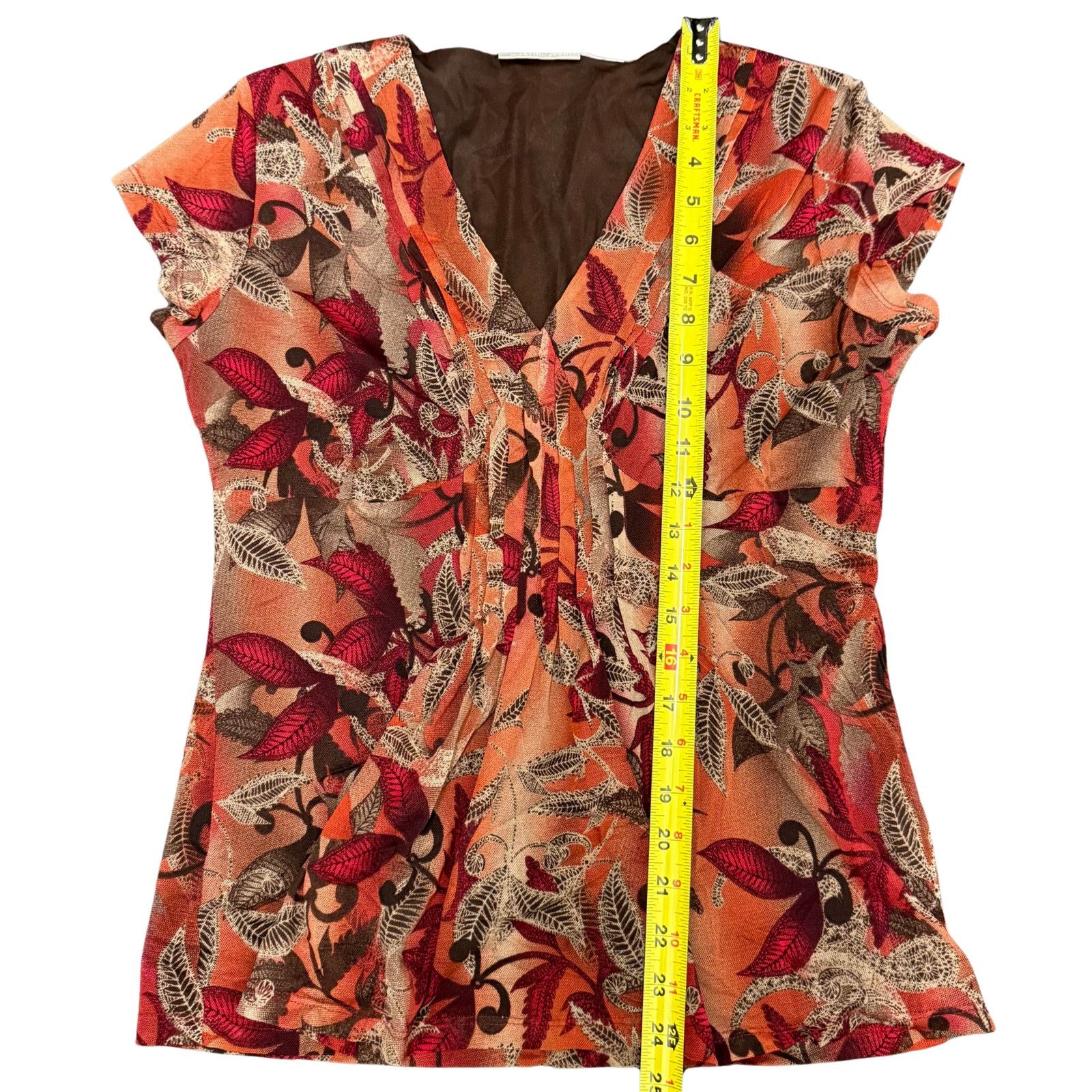 Worthington Vintage Worthington Leaf Print Babydoll Blouse | Size Small Size S / US 4 / IT 40 - 5 Thumbnail