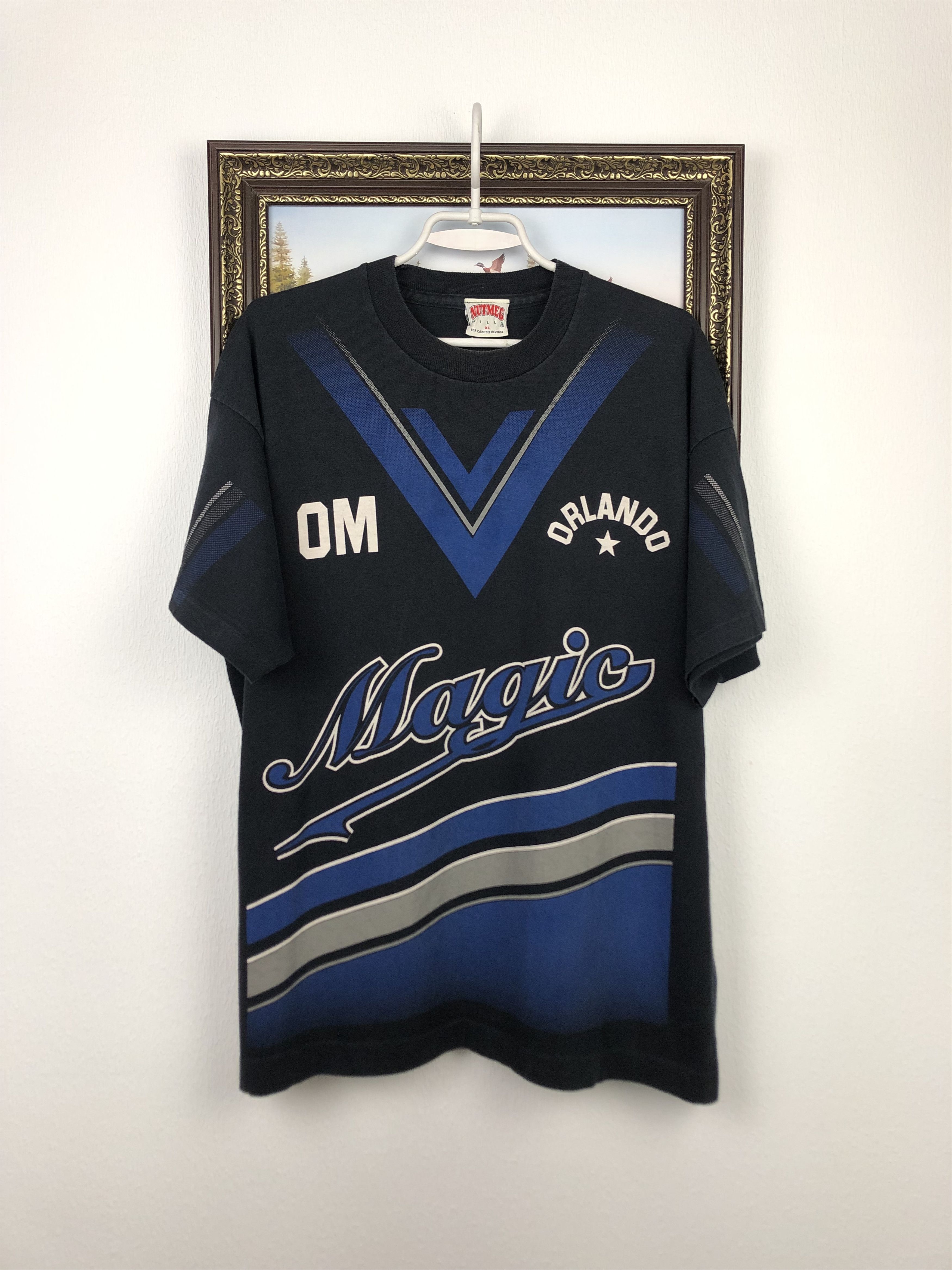 NBA Vintage Orlando Magic NBA Nutmeg Jersey Mens Shirt Oneall Size US XL / EU 56 / 4 - 1 Thumbnail