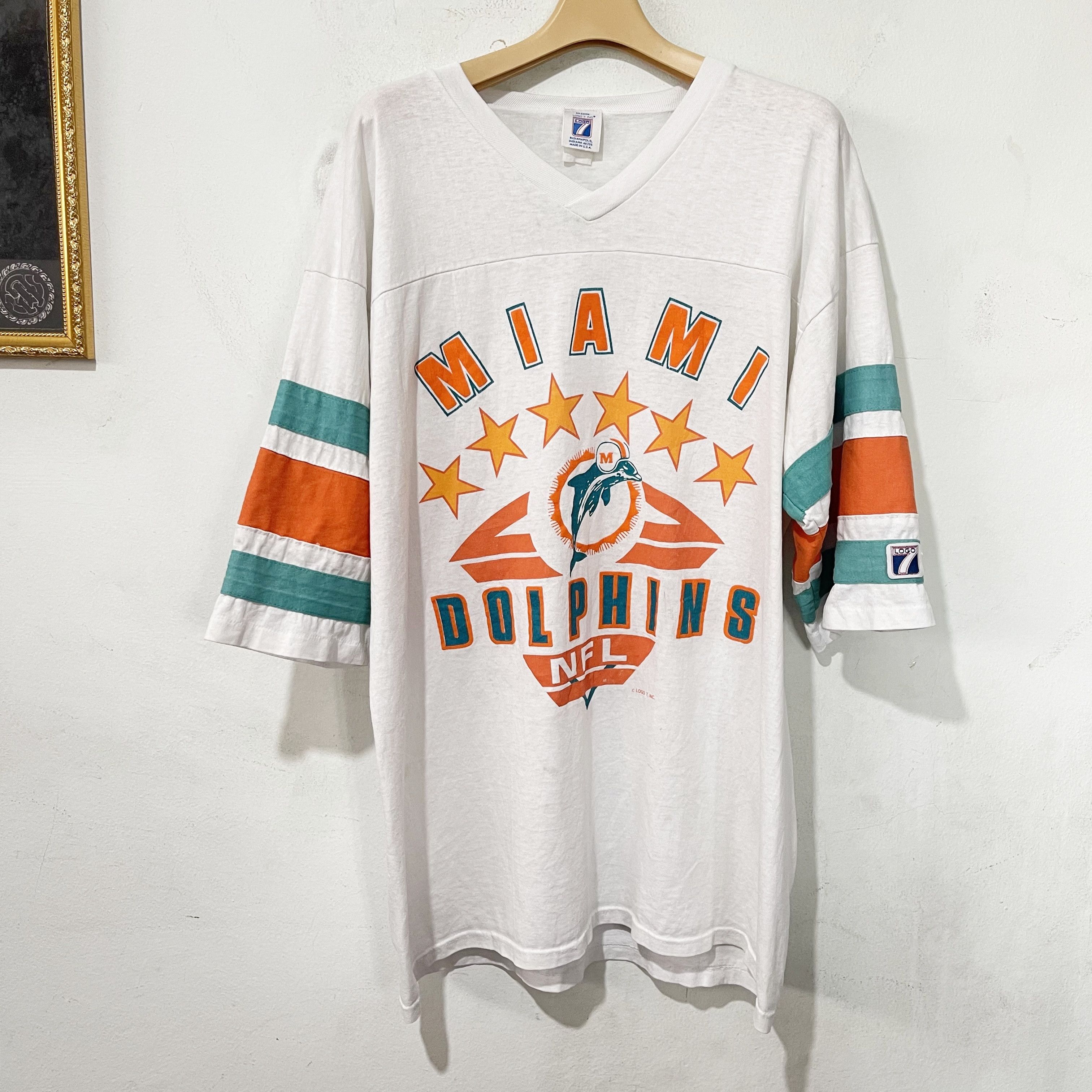 NFL Vintage 90s Miami Dolphins NFL Jersey Size US XL / EU 56 / 4 - 1 Thumbnail