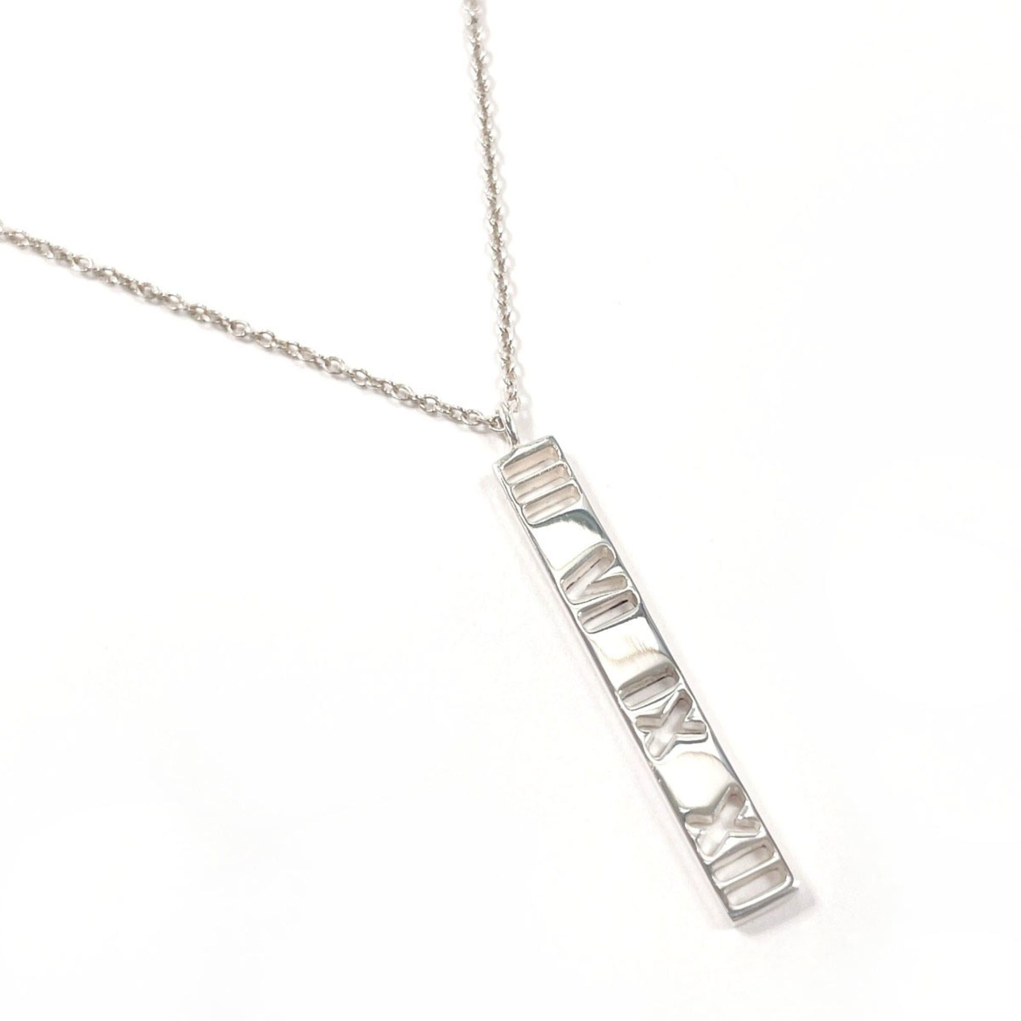 Tiffany & Co. TIFFANY&Co. Tiffany Atlas Bar Necklace, Sterling Silver 925, Unisex Size ONE SIZE - 1 Thumbnail