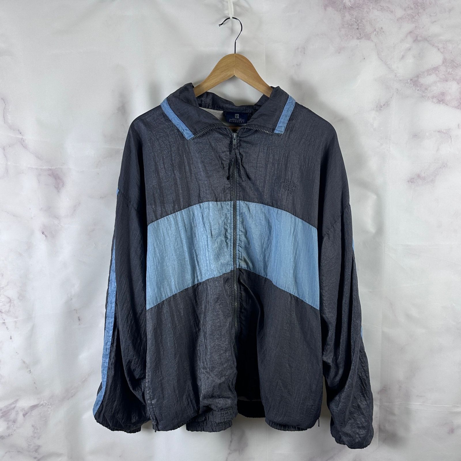 Givenchy Vintage Grey/Blue Track Jacket Size US XL / EU 56 / 4 - 1 Thumbnail