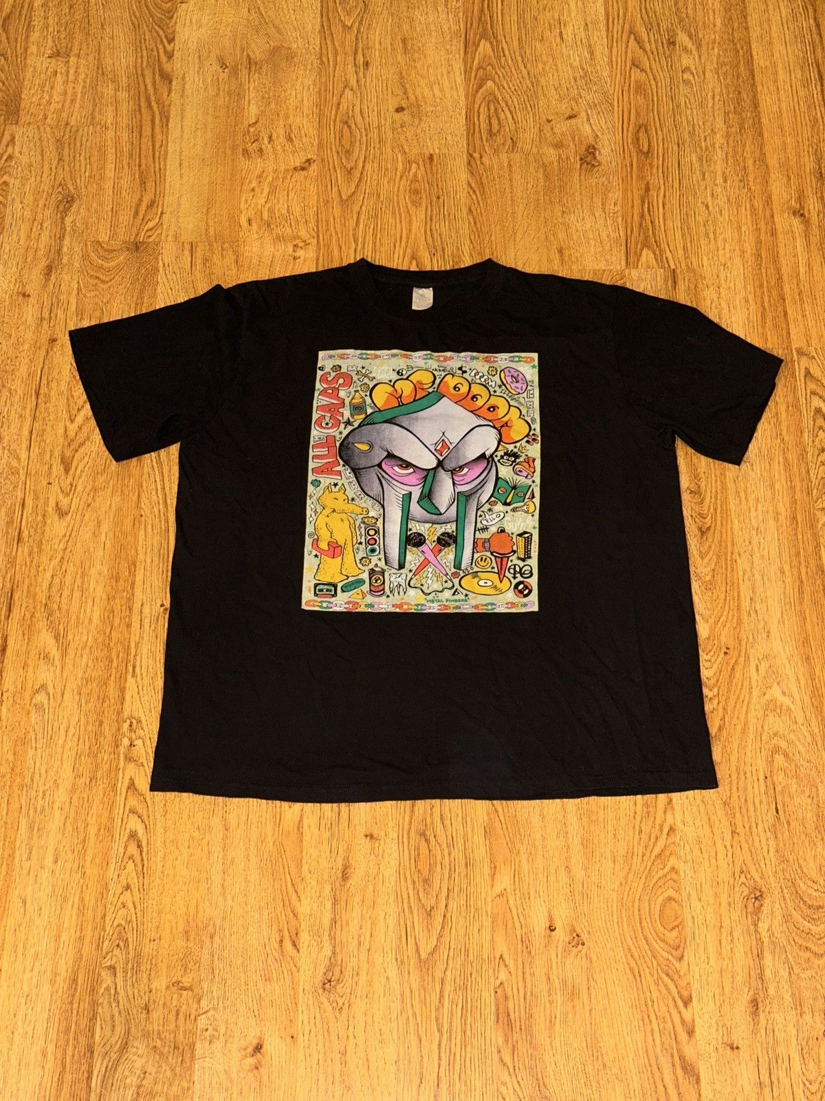 Rap Tees MF DOOM All Caps Cartoon Logo Graphic Tee XL Size US XL / EU 56 / 4 - 6 Thumbnail