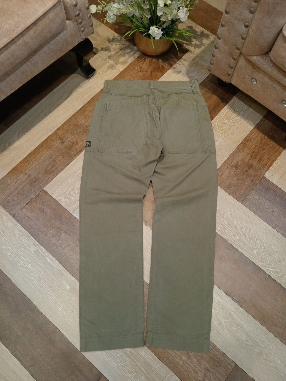 Snow Peak SNOW PEAK OLIVE GREEN MILITARY-STYLE CARGO PANTS Size US 34 / EU 50 - 10 Thumbnail